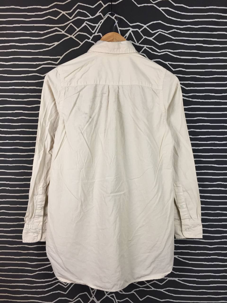 Japanese Brand D.M.G Domingo Made in Japan Cream Button Up Shirt Size US S / EU 44-46 / 1 - 7 Thumbnail