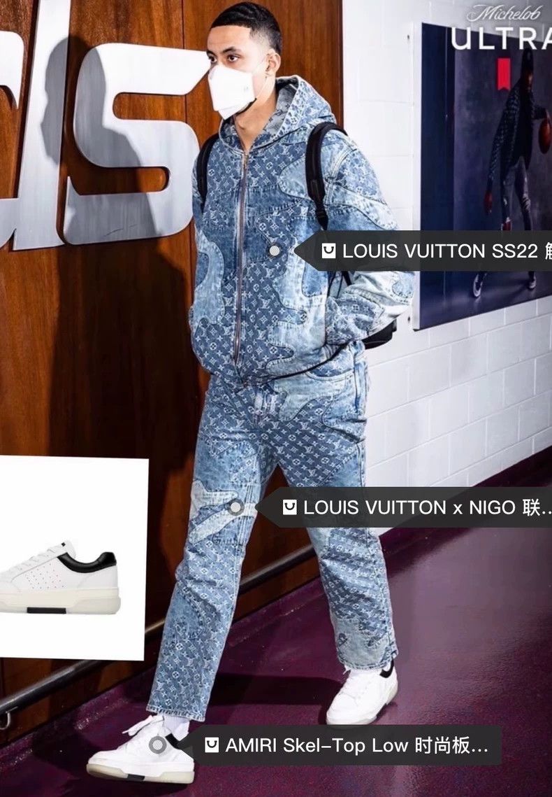 Louis Vuitton Louis Vuitton Blue full print jeans 2503-Nextarrow Size US 30 / EU 46 - 7 Thumbnail