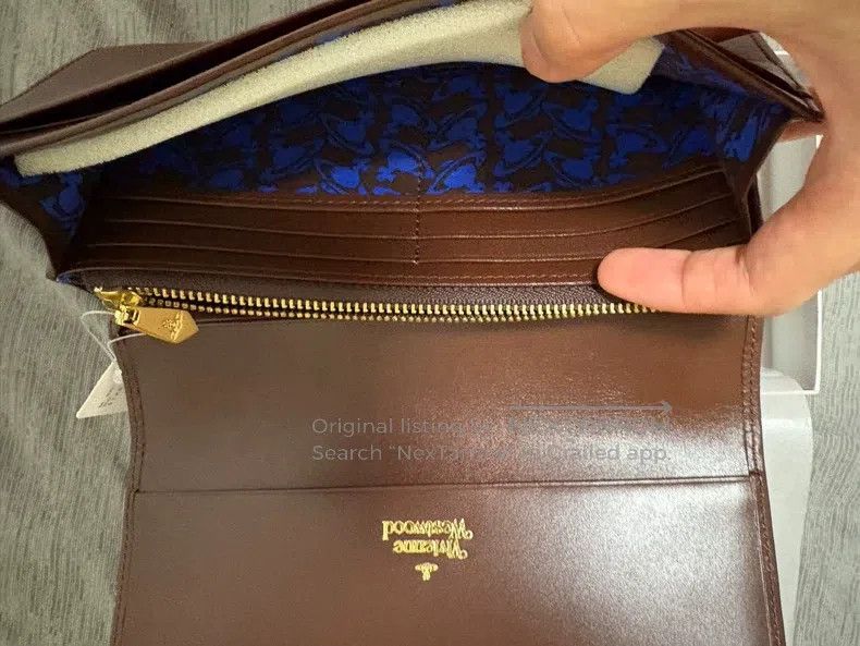 Vivienne Westwood vivienne westwood Long Brown Wallet, Multi-Card Slots, Lar Size ONE SIZE - 3 Thumbnail