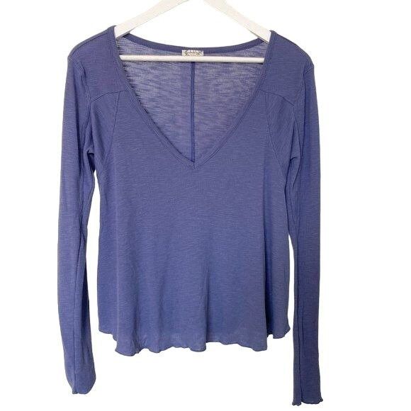 Free People Free People Intimates Rock The Boat Ribbed Long Sleeve Tee Size XS / US 0-2 / IT 36-38 - 2 Thumbnail