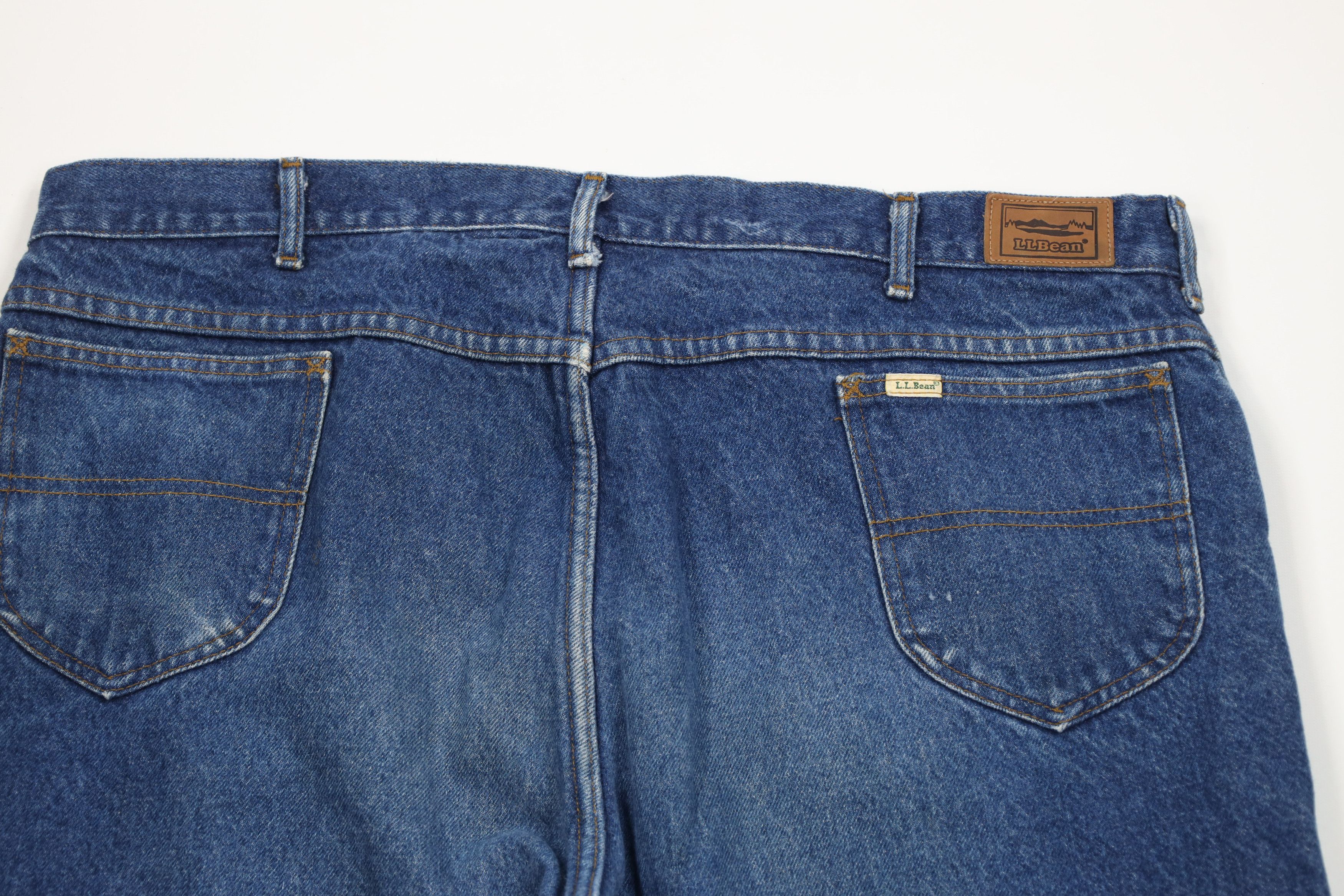 L.L. Bean Vintage 90s LL Bean Flannel Lined Straight Leg Jeans USA Size US 44 / EU 60 - 11 Thumbnail