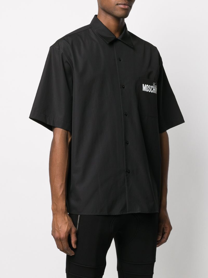 Moschino 2019 Moschino Oversized Logo Shirt Size US M / EU 48-50 / 2 - 5 Thumbnail