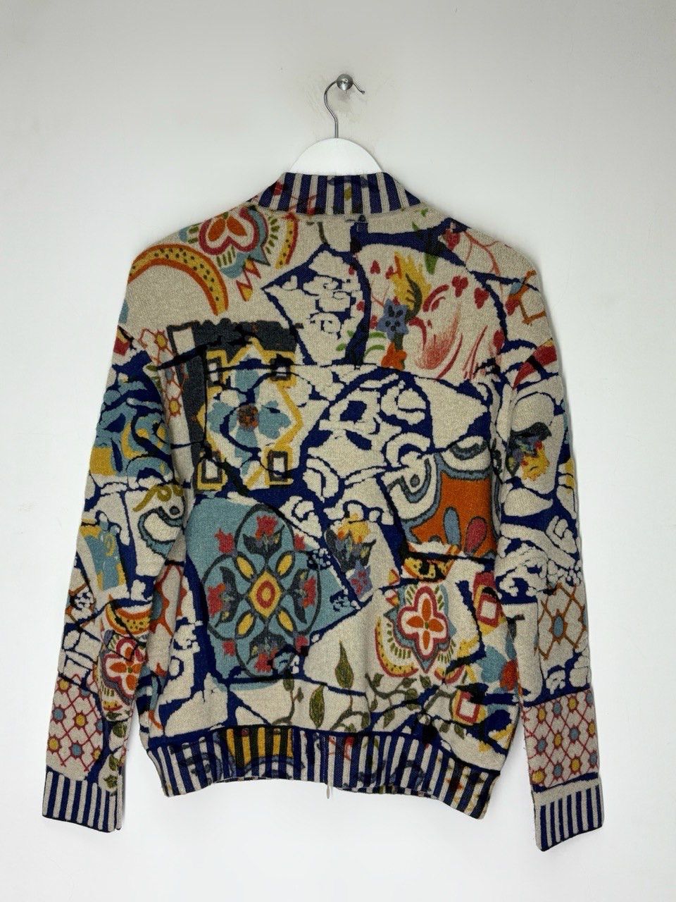 Other Ivko Wool Printed Bomber Jacket Trencar Pattern Front Zip Size S / US 4 / IT 40 - 2 Thumbnail