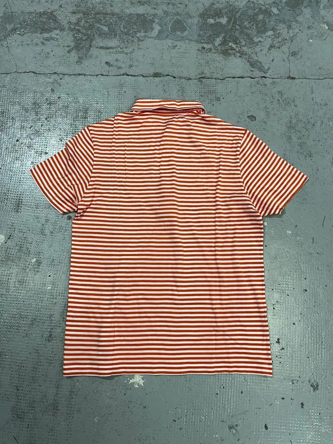 Prada 2000s Prada Orange Striped Polo Size US S / EU 44-46 / 1 - 6 Thumbnail