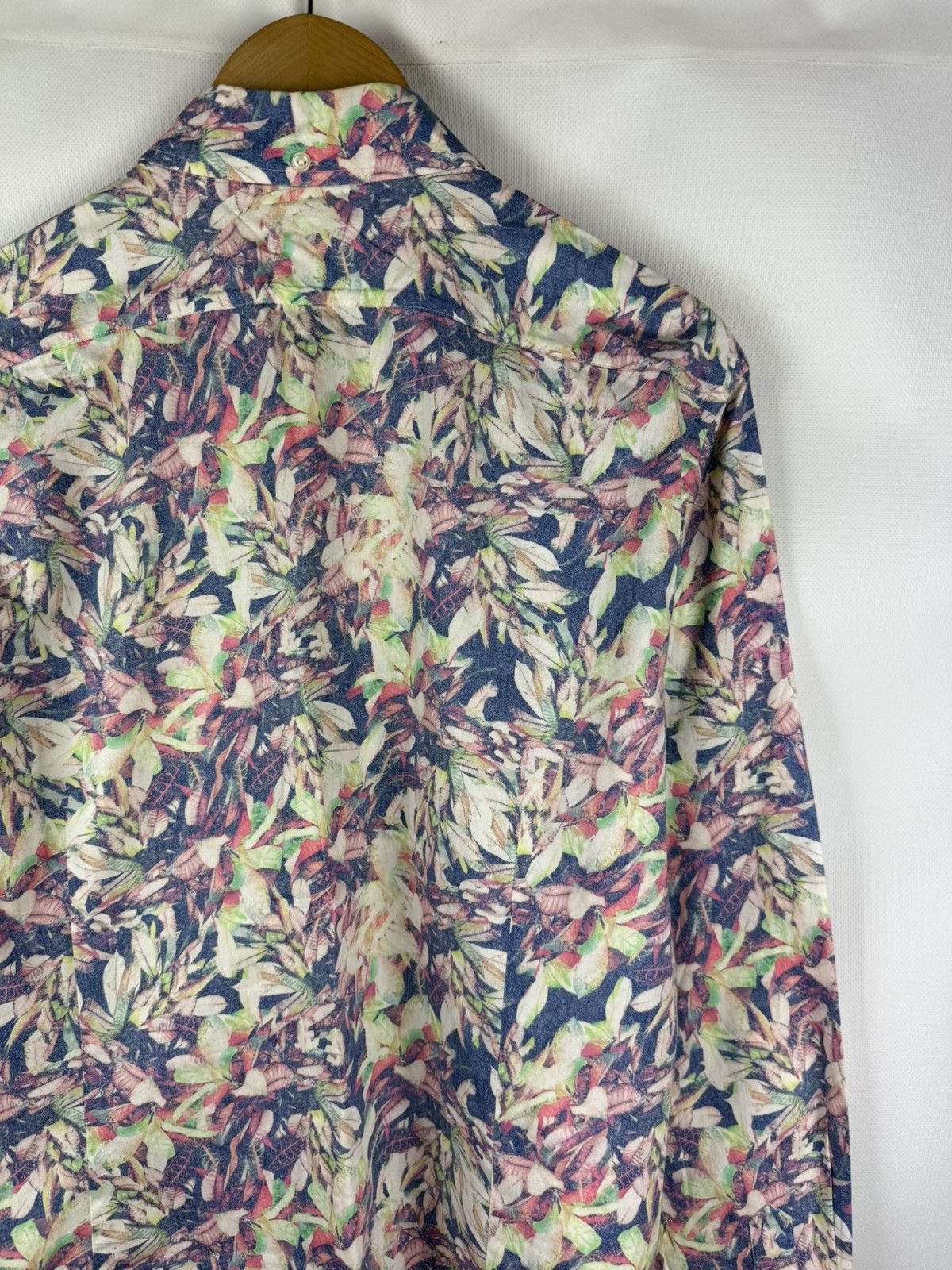 Eton Eton Contemporary Long Sleeve Floral Pattern Button Up Shirt Size US XL / EU 56 / 4 - 18 Thumbnail
