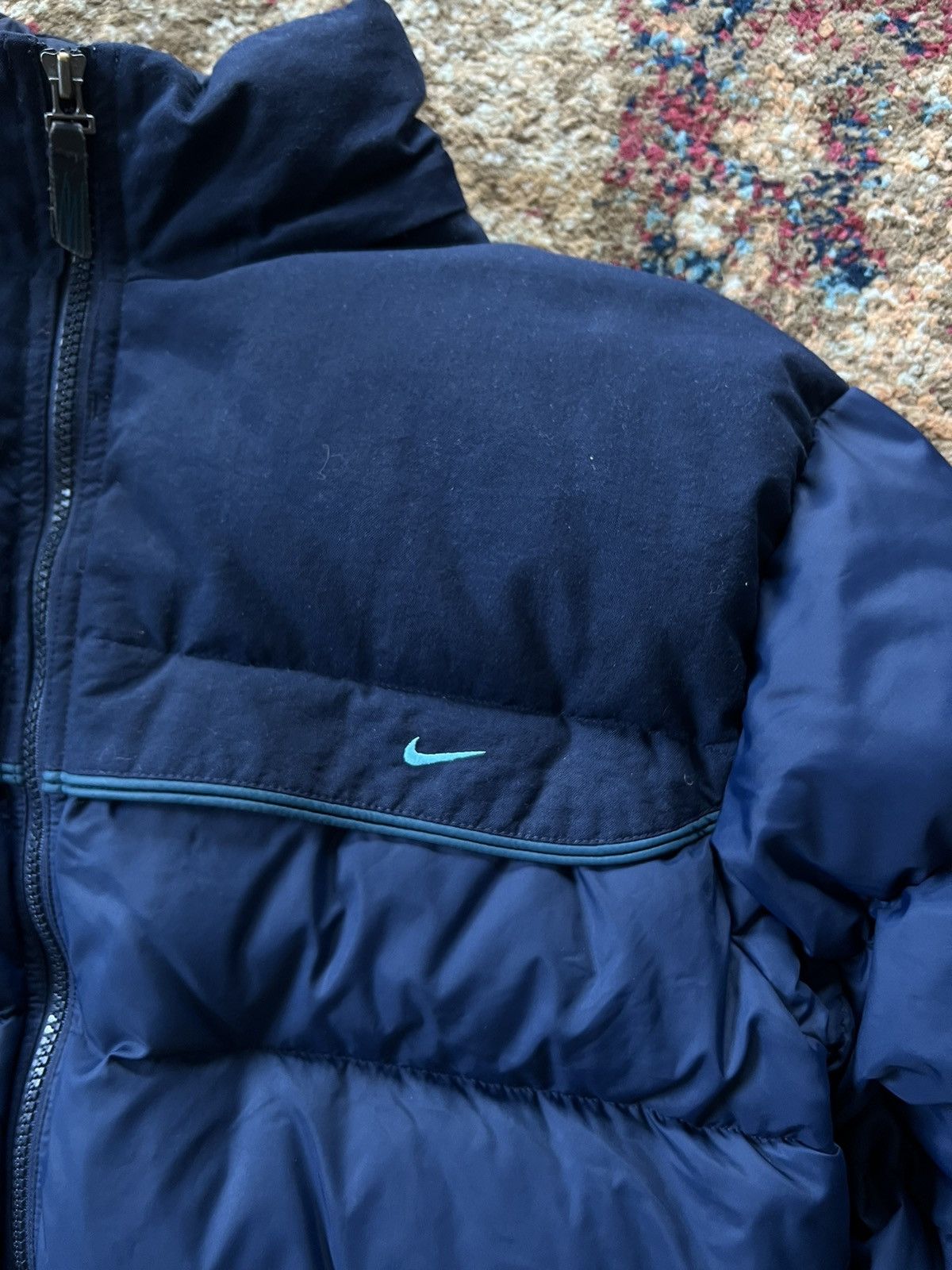 Nike × Vintage 🤖 90’s NIKE RETRO DOWN PUFFER SWOOSH LOGO Y2K JACKET Size US S / EU 44-46 / 1 - 3 Thumbnail