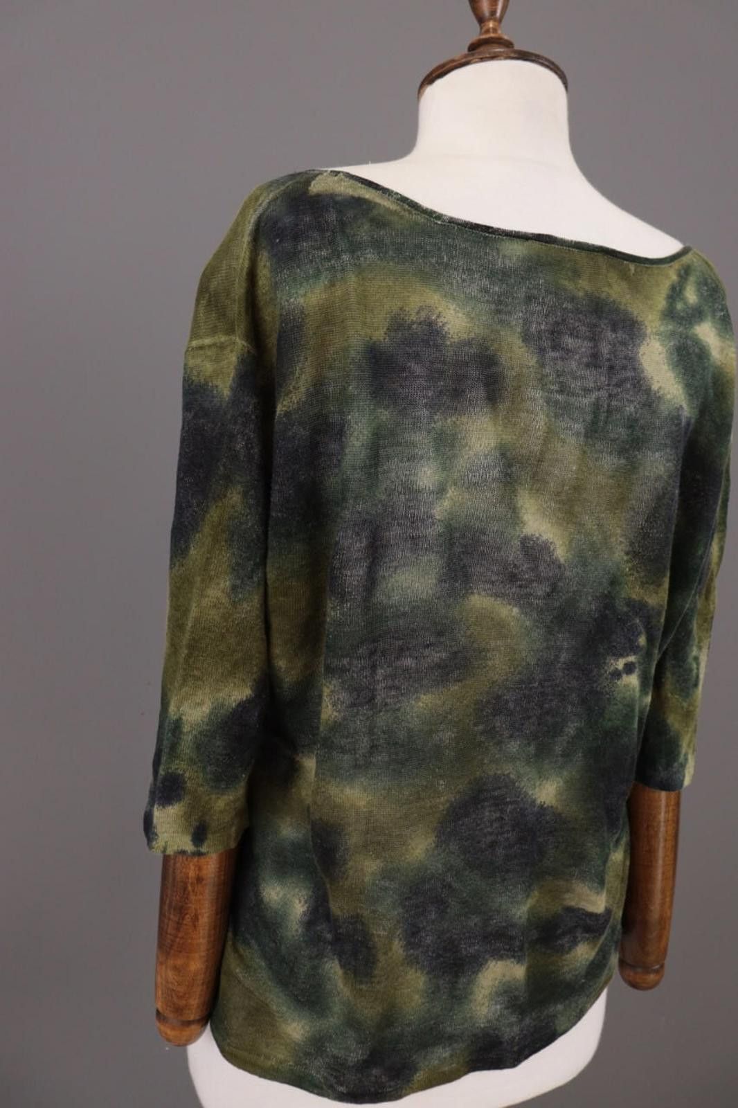 Designer BA&SH Multicolor Printed Linen Knit Top Blouse Size 1 Size M / US 6-8 / IT 42-44 - 11 Thumbnail