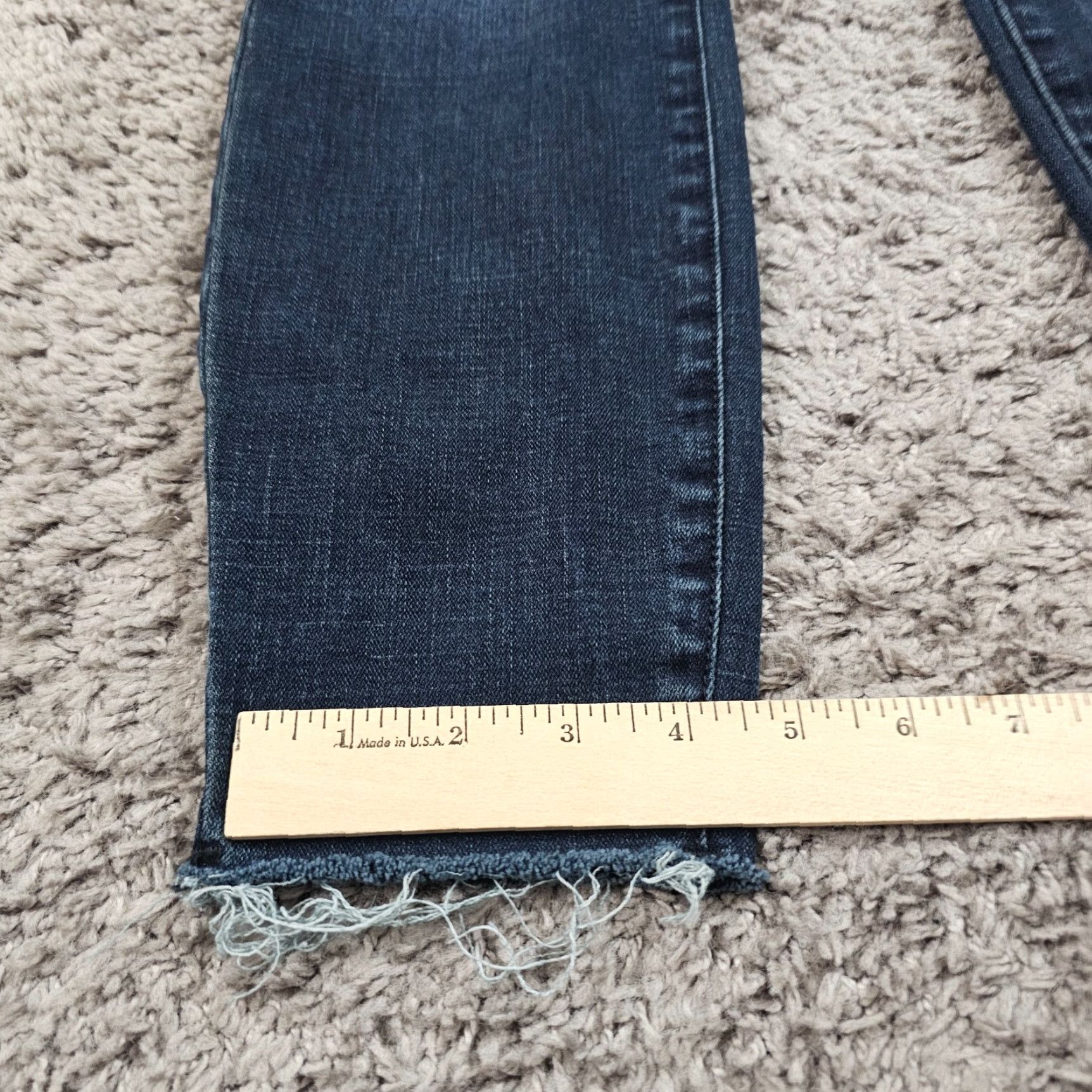 Good American Good American Jeans Women 27 High Rise Crop Dark Wash Stretch Denim 25 Inseam Blue Size 27" / US 4 / IT 40 - 7 Thumbnail