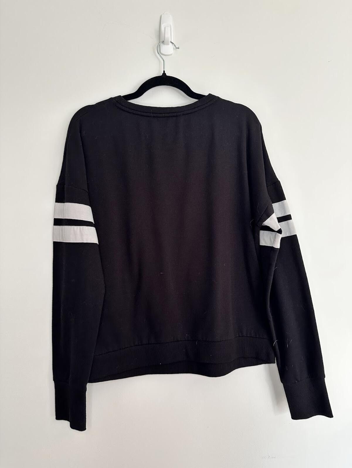 United Colors Of Benetton Bebe Black & White Sweatshirt - Sz. XL Size XL / US 12-14 / IT 48-50 - 2 Thumbnail