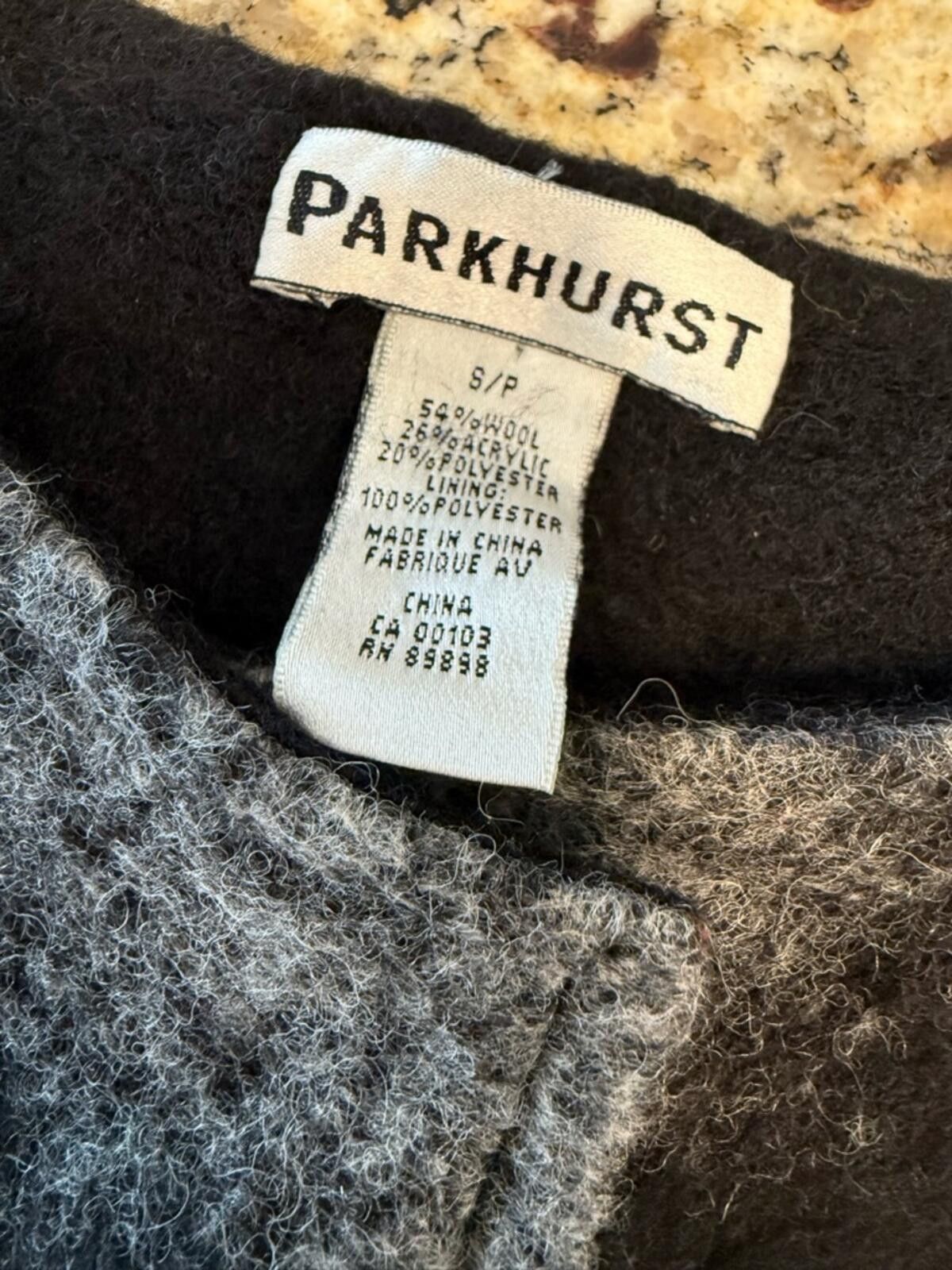 Parkhurst Parkhurst wool short sleeve striped cardigan black gray SM Size S / US 4 / IT 40 - 8 Thumbnail