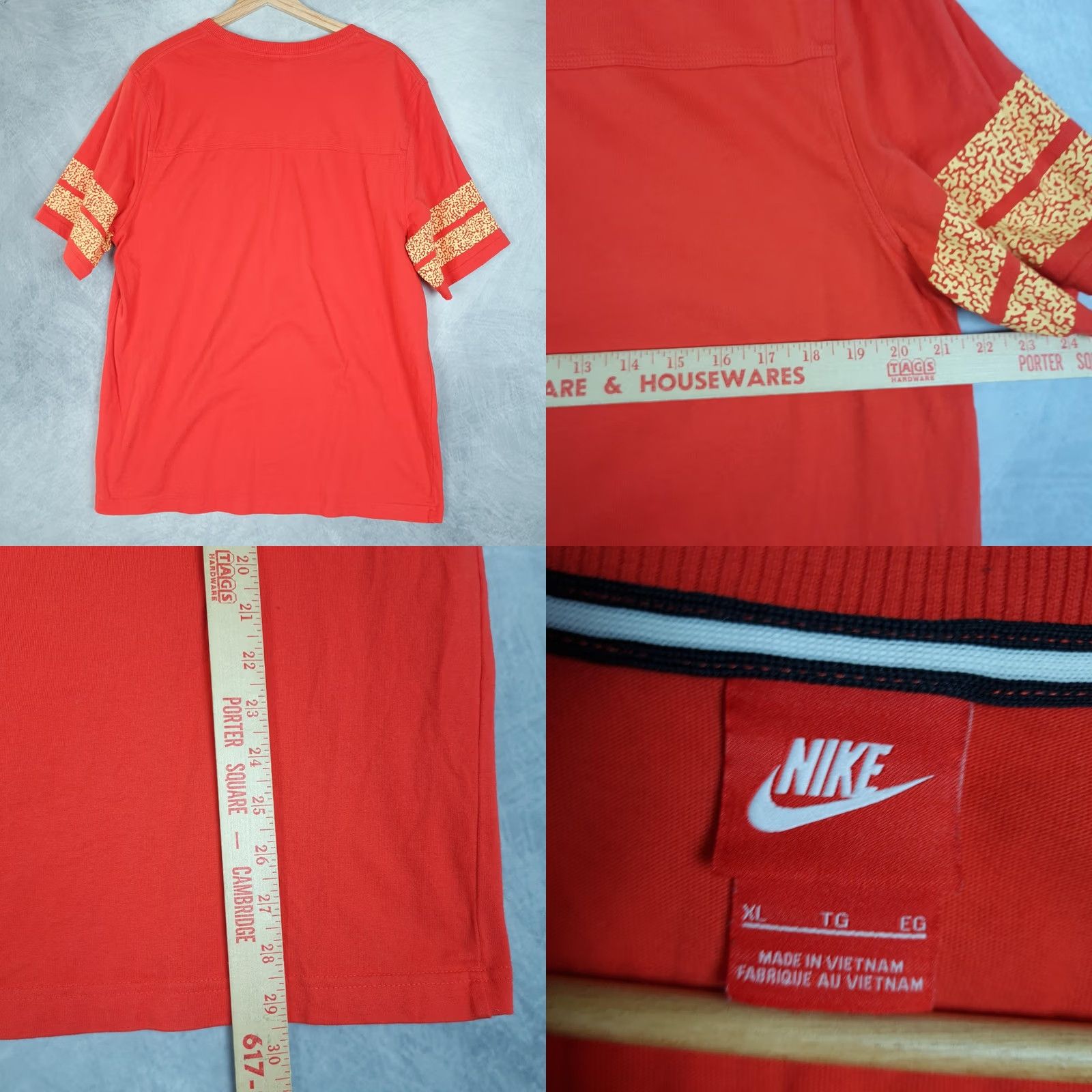 Nike Nike Shirt Mens XL Red NIKE 34 Football Jersey Graphic Tee Top Vintage No 608919-602 Size US XL / EU 56 / 4 - 8 Thumbnail