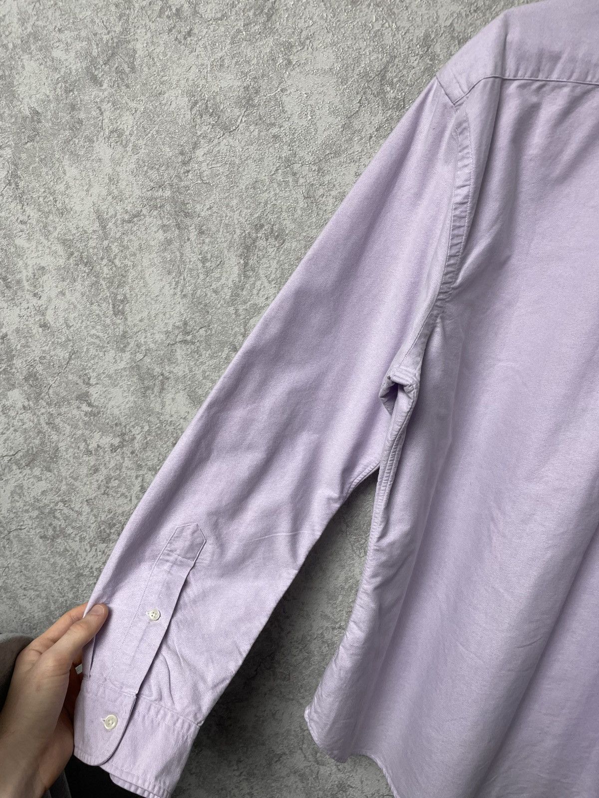 Ralph Lauren Vintage Ralph Lauren Purple Long Sleeve Heavy Classic Shirt Size US XL / EU 56 / 4 - 19 Thumbnail