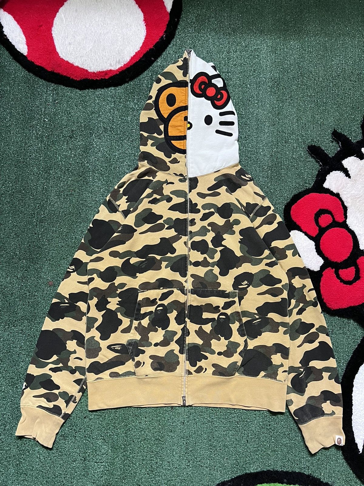 Bape Baby Milo x Hello Kitty Full Zip Hoodie | Grailed