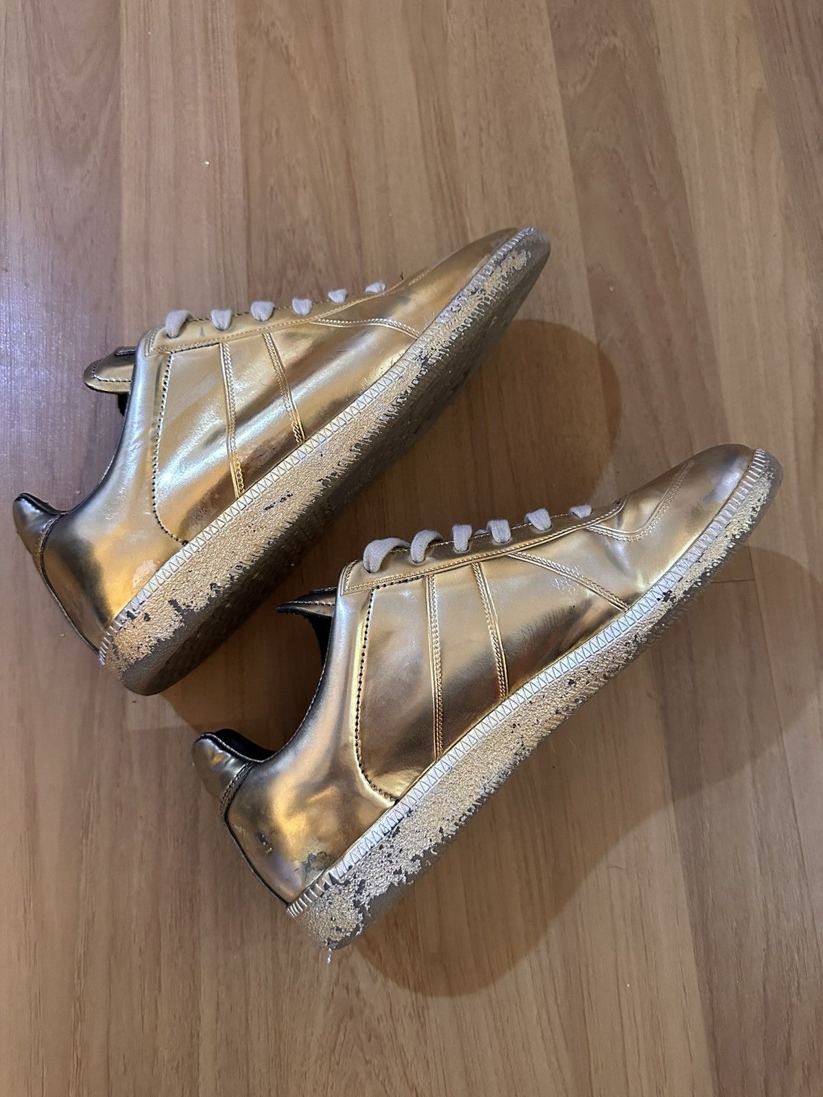 Maison Margiela Maison Margiela GAT Gold Ombre Limited Edition Size US 8 / EU 41 - 8 Thumbnail