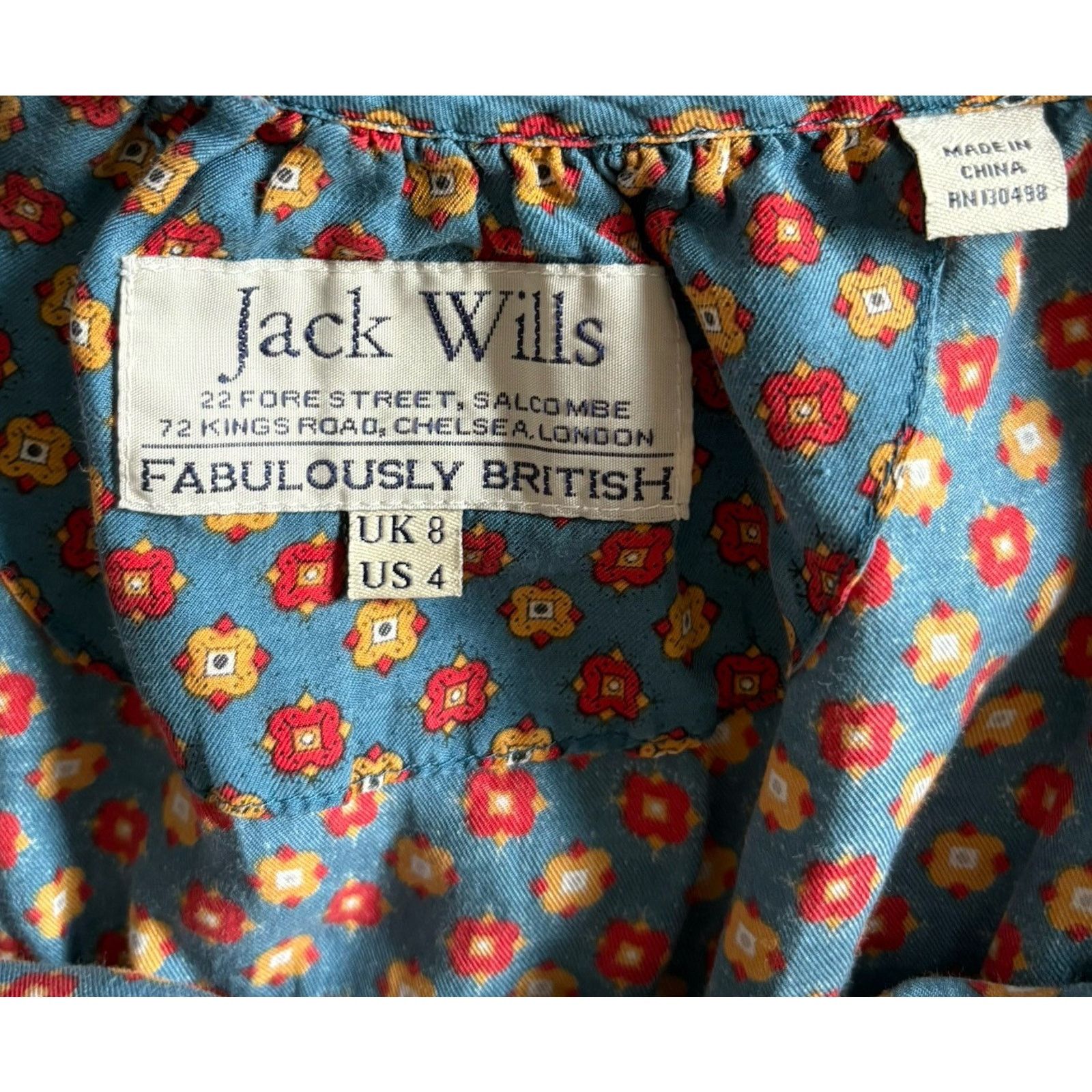 Jack Wills Jack Wills Silk Ruffle Tier Mini Dress 4 Blue Preppy Y2K Size S / US 4 / IT 40 - 2 Thumbnail