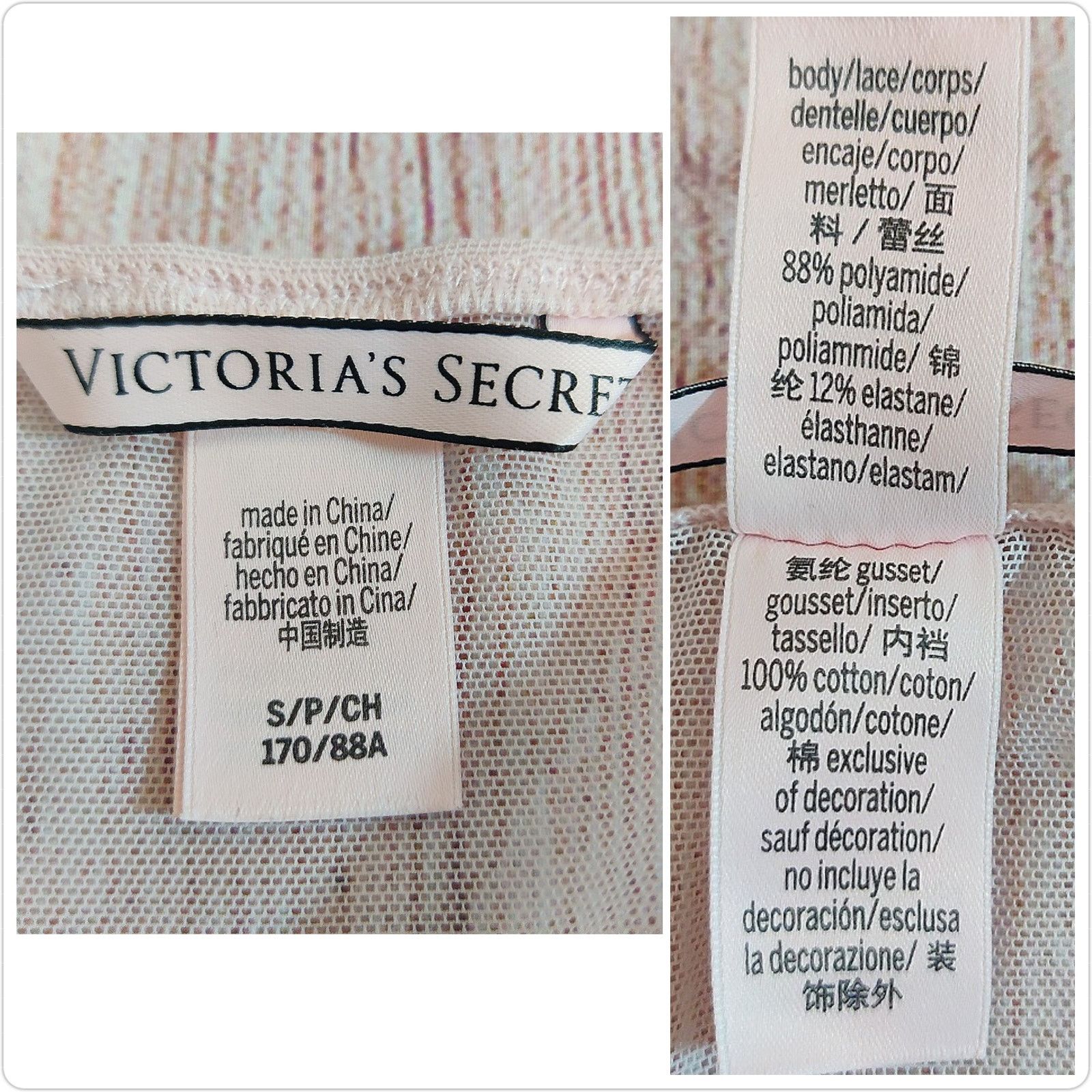 Victoria's Secret Victoria's Secret sheer pink mesh lace bodysuit sz S Size S / US 4 / IT 40 - 9 Thumbnail