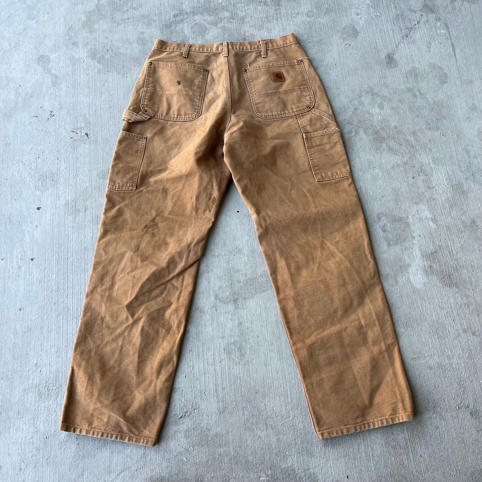 Carhartt × Vintage Carhartt brown double knee work wear carpenter pants Size US 32 / EU 48 - 4 Thumbnail