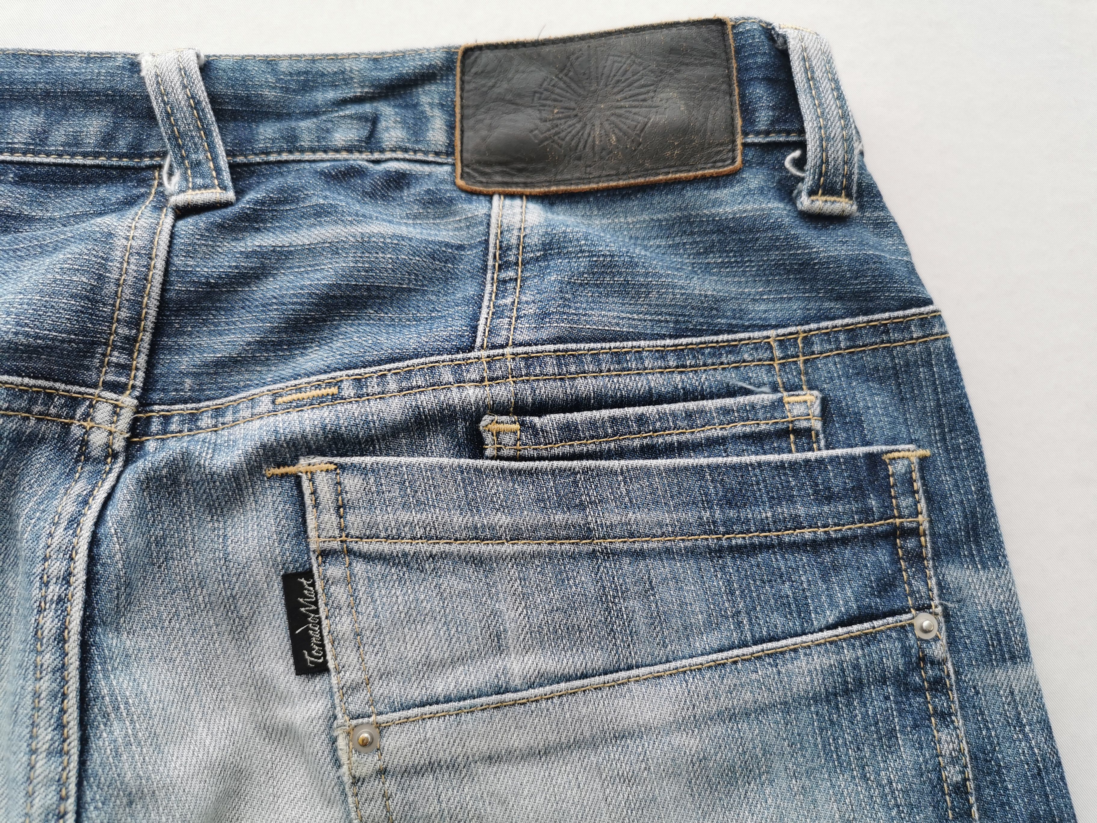 Japanese Brand Distressed Vintage 90s Tornado Mart Denim Made In Japan Size US 31 - 6 Thumbnail
