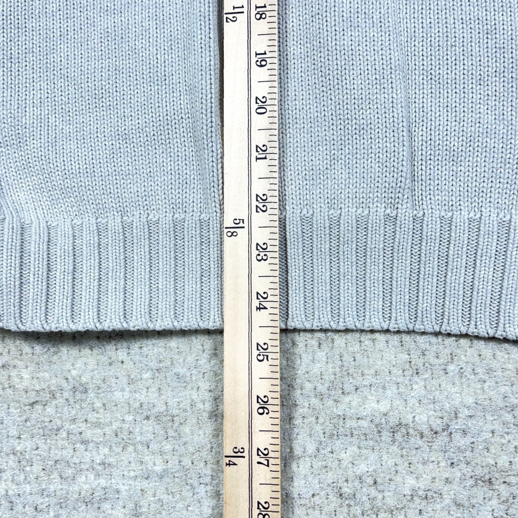 Polo Ralph Lauren VINTAGE Polo Ralph Lauren Sweater Vest Men XL Gray Blue V-Neck Heavy Chunky Knit Size US XL / EU 56 / 4 - 7 Thumbnail
