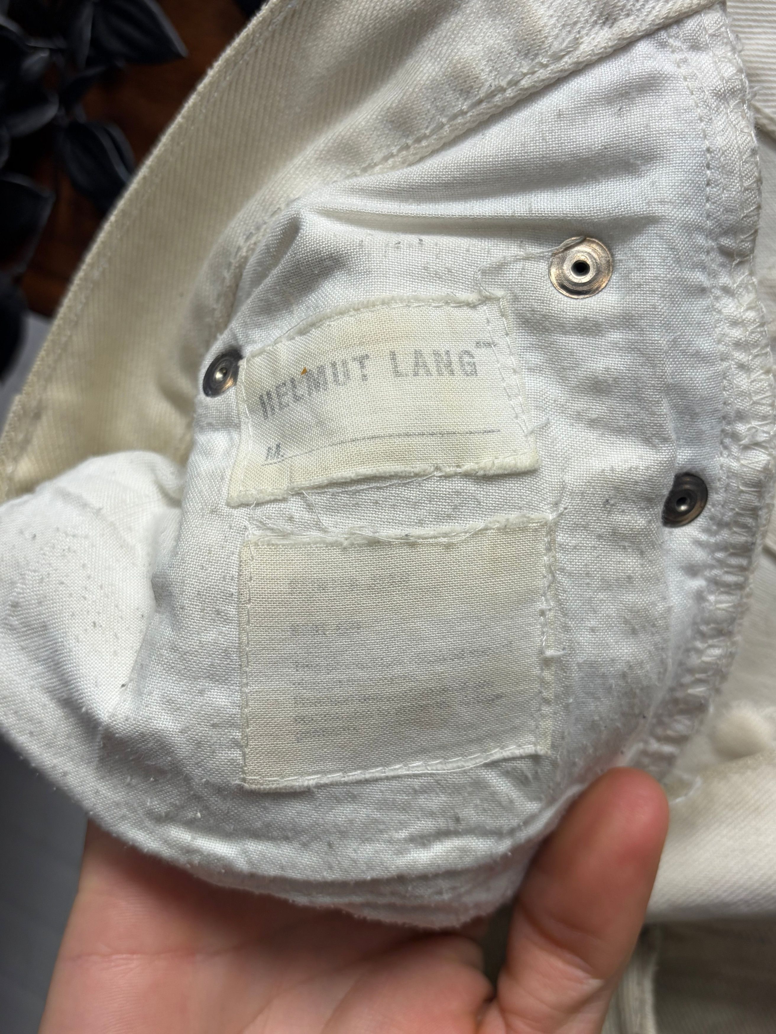 Helmut Lang Vintage Helmut Lang ‘Painter’ White Bootcut Denim Size US 32 / EU 48 - 3 Thumbnail