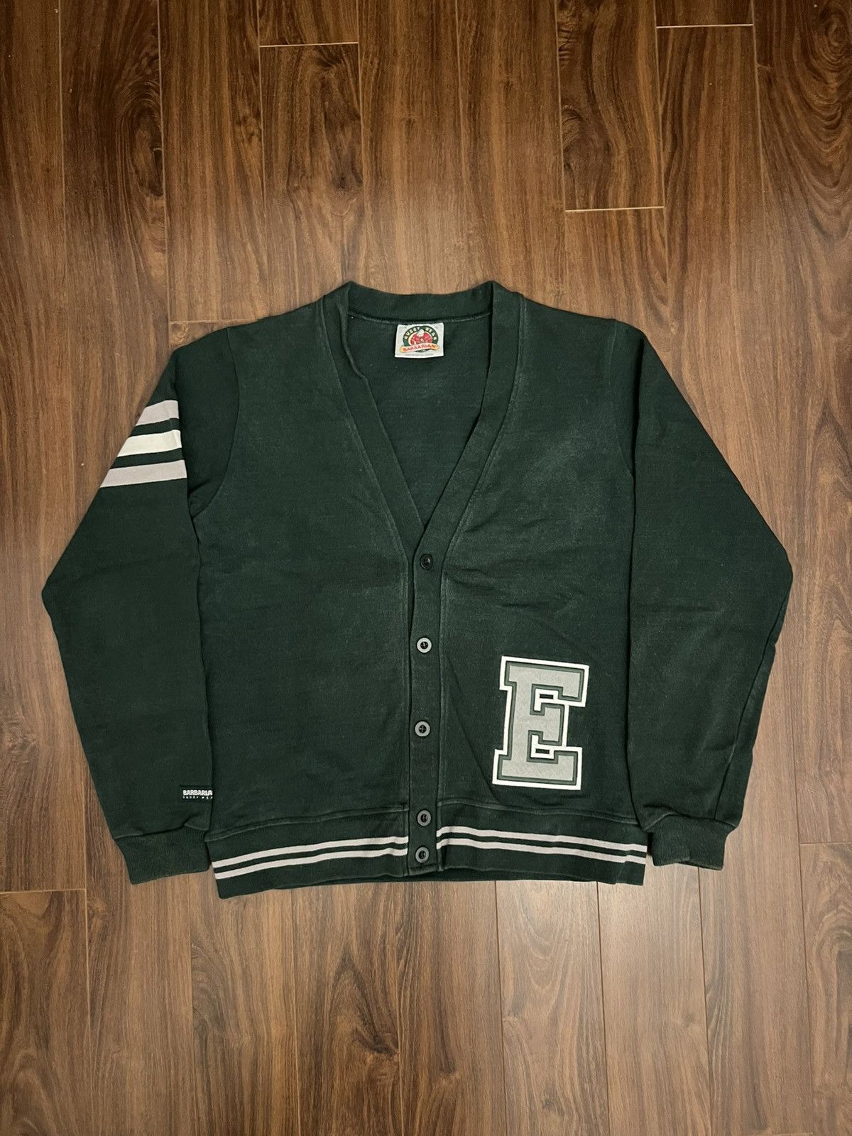 Barbarian Vintage Barbarian Letterman Varsity Cardigan Size US L / EU 52-54 / 3 - 1 Thumbnail