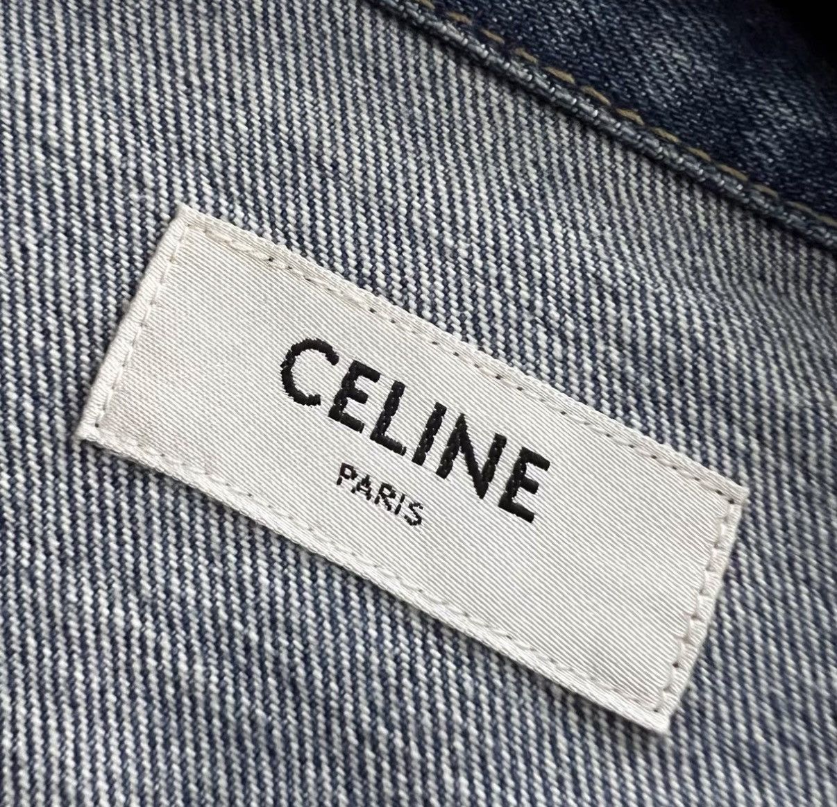 Celine Celine Blue Washed Denim Jacket J41 Size L / US 10 / IT 46 - 4 Thumbnail