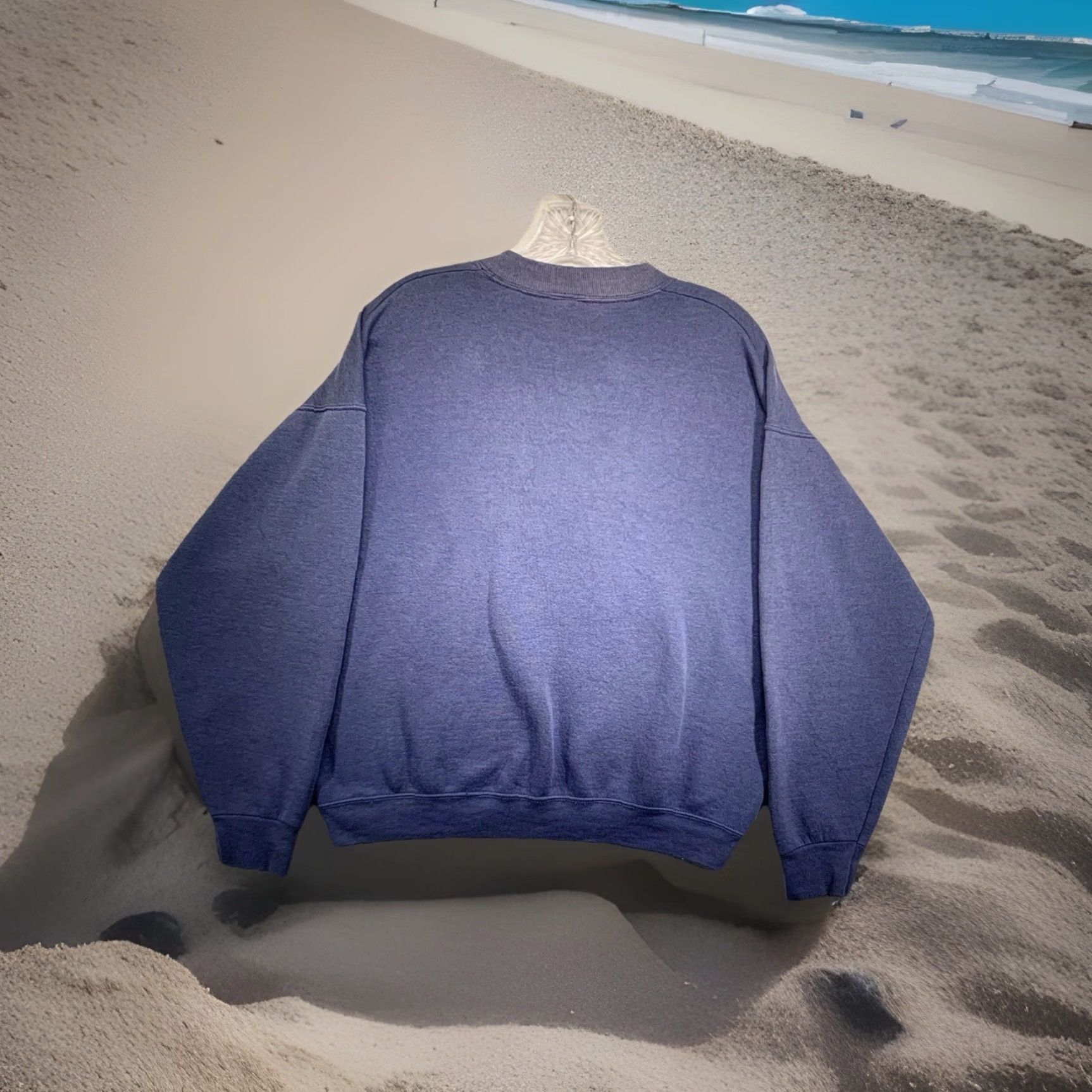 Fruit Of The Loom VINTAGE Fruit of the Loom Sweatshirt Adult Large Daytona Beach Embroidered Logo 90s Retro Beach USA Cotton Fleece Size US L / EU 52-54 / 3 - 2 Thumbnail