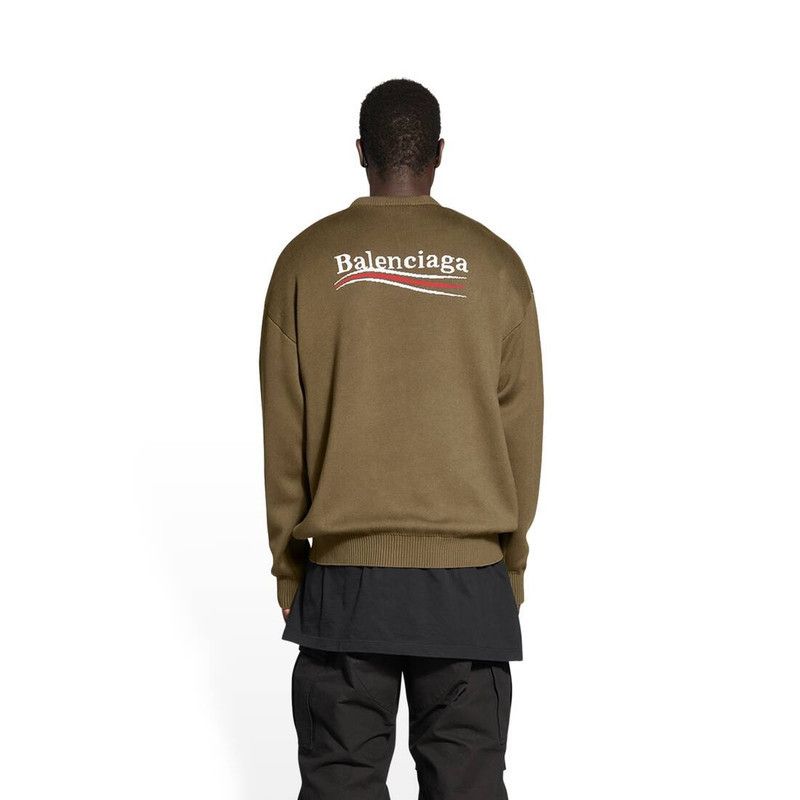 o1tr1nto0126 Political Campaign Sweater in Brown
