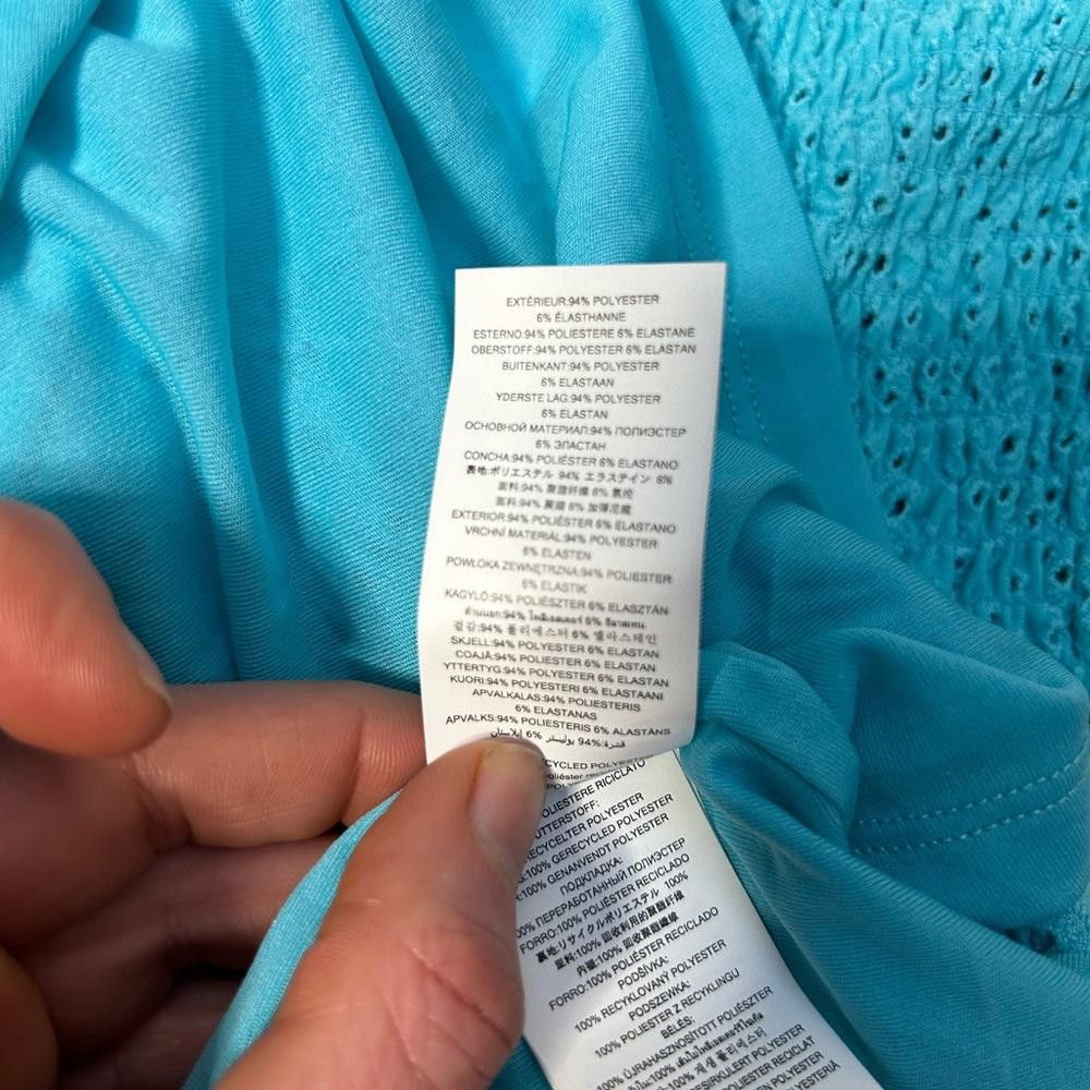 Michael Kors Michael Kors l NWT Turquoise Smocked Eyelet Dress Medium Size M / US 6-8 / IT 42-44 - 9 Thumbnail