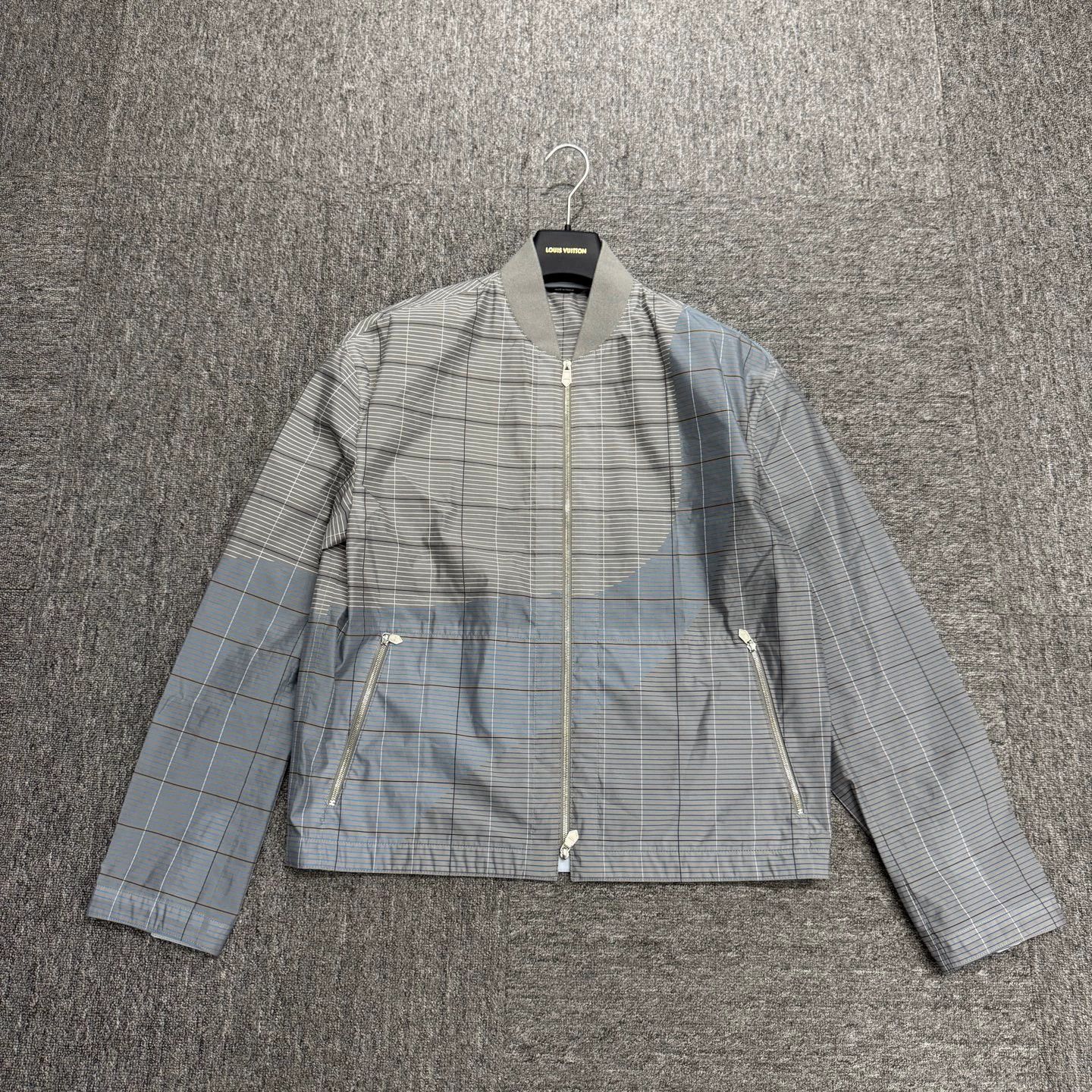 Hermes Hermes blue gray check jacket 46 Size US S / EU 44-46 / 1 - 1 Thumbnail