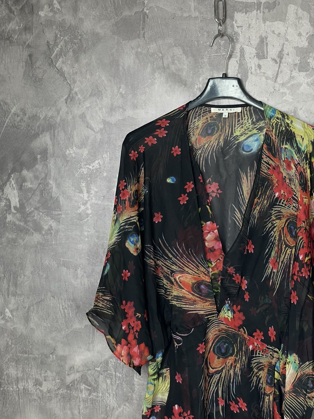Marni × Vintage Marni Vintage Multicolour Y2K Rare Luxury Midi Dress Size S / US 4 / IT 40 - 3 Thumbnail