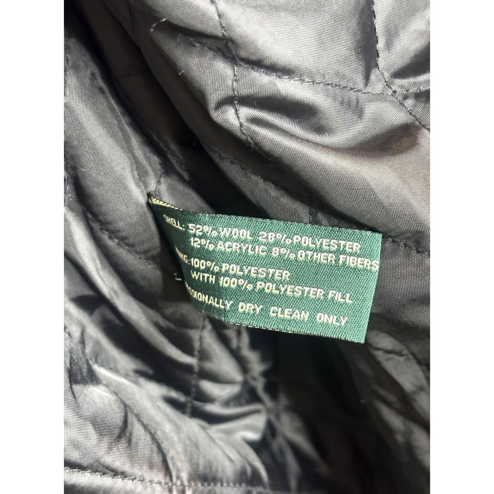 Ralph Lauren VINTAGE Lauren Ralph Lauren Coat Womens Large Black Wool Blend Pea Coat Jacket Overcoat Size L / US 10 / IT 46 - 7 Thumbnail