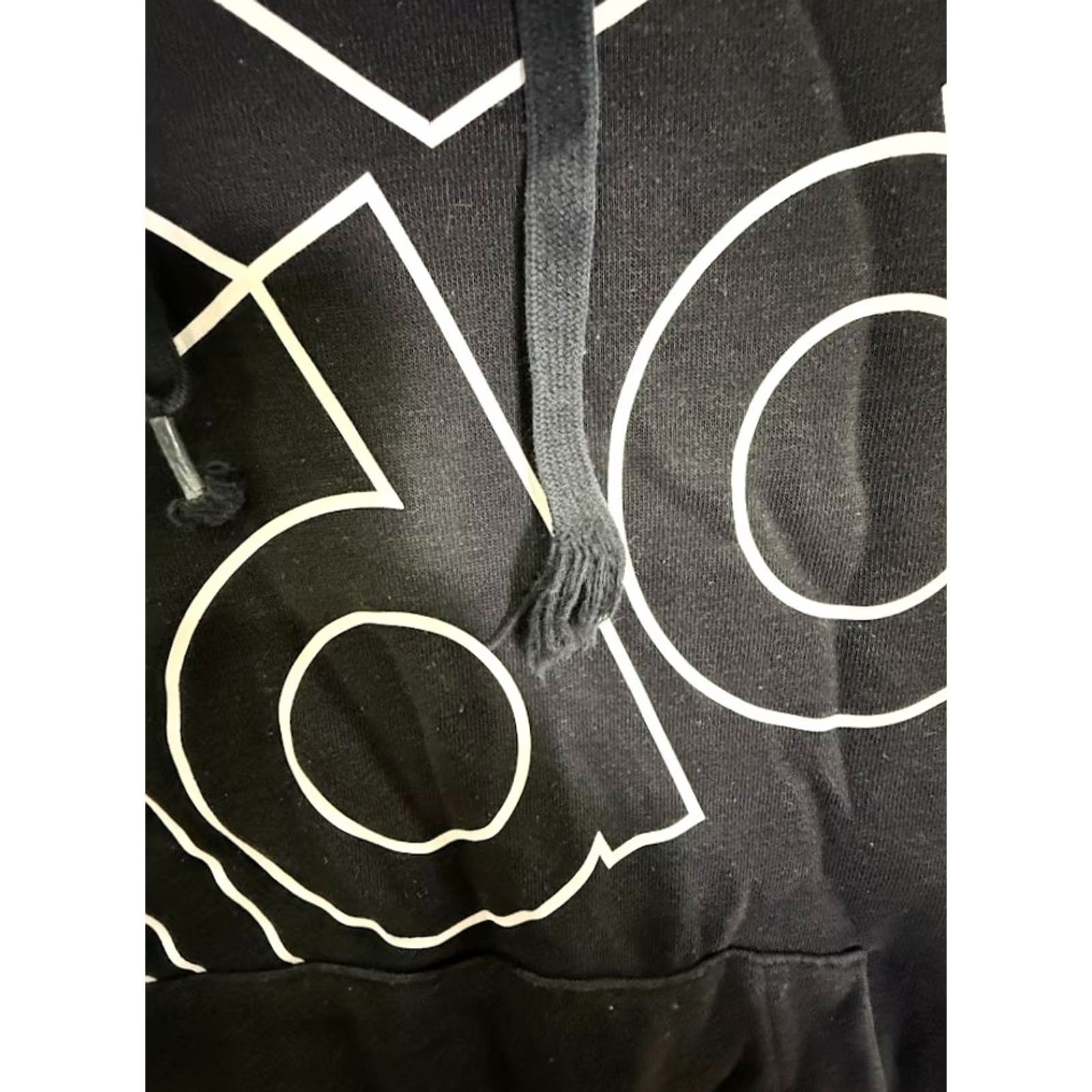 Adidas Adidas Womens Black Cotton Solid Logo Relaxed Pullover Hoodie Size M Size M / US 6-8 / IT 42-44 - 5 Thumbnail
