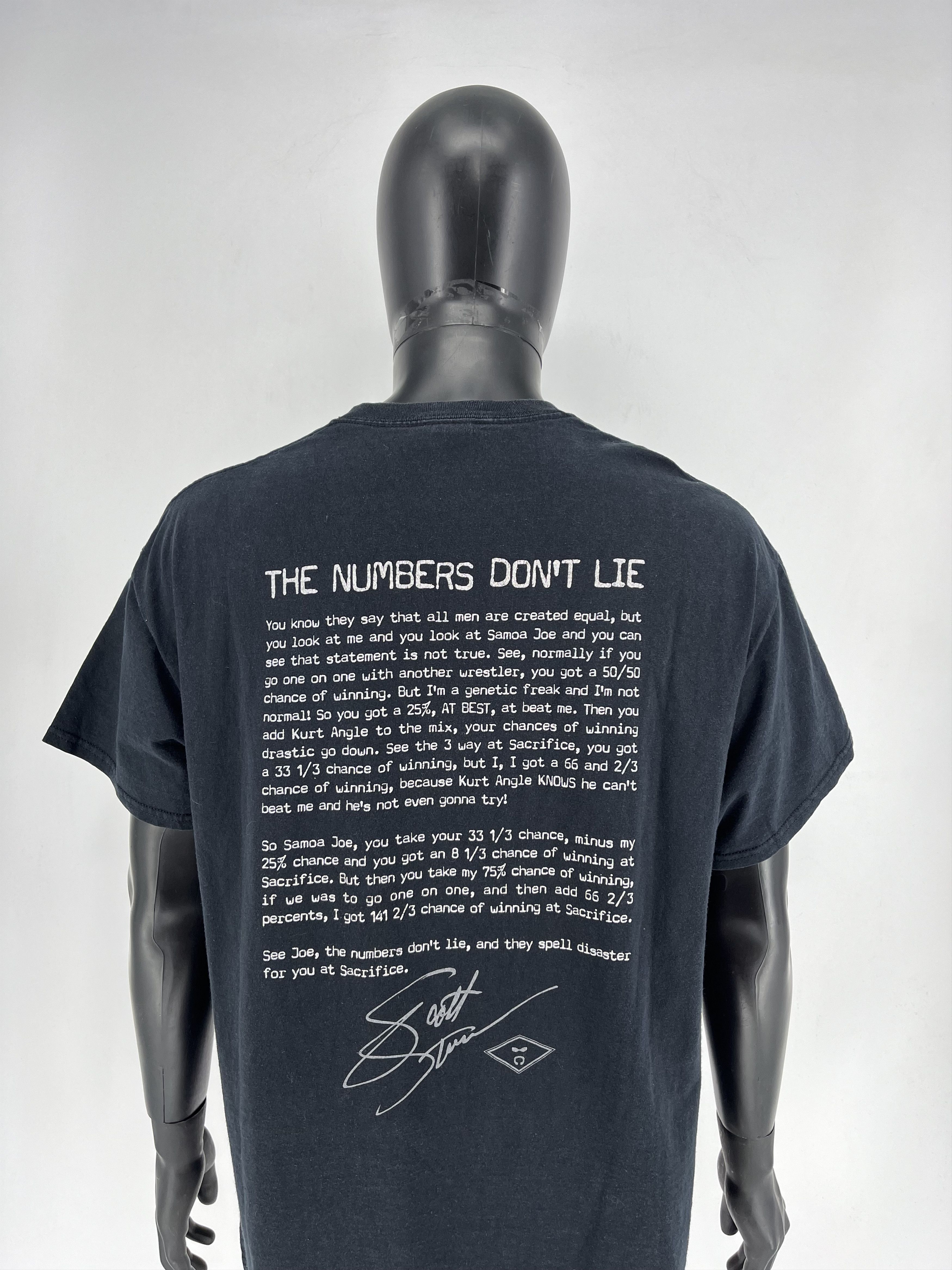 Vintage Scott Steiner TShirt SCOTT STEINER Einsteiner - The Numbers Size US XL / EU 56 / 4 - 8 Thumbnail