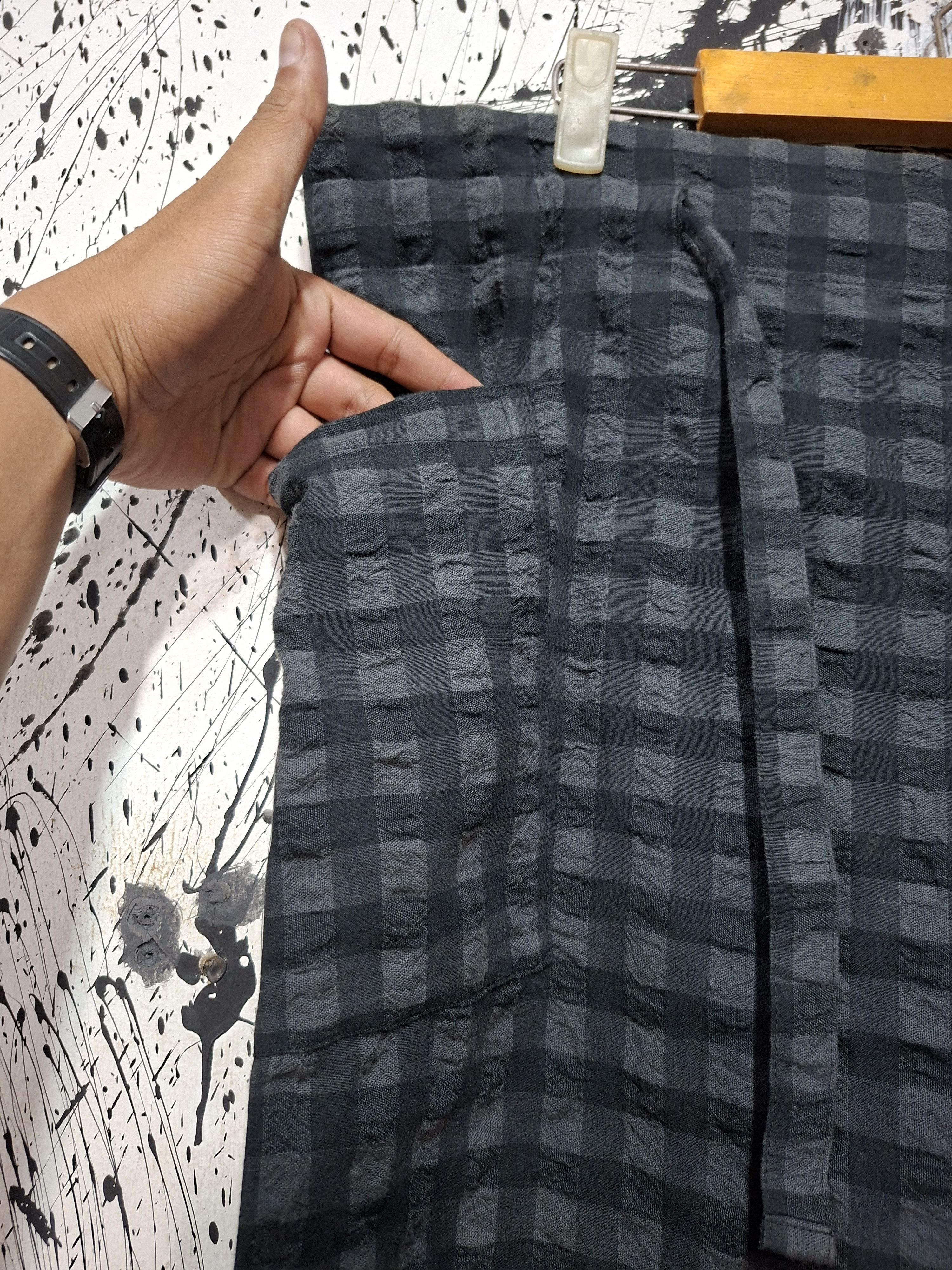 Issey Miyake ISSEY MIYAKE ME PLAID CHECKERED MIDI SKIRT Size 42" / US 20 - 4 Thumbnail