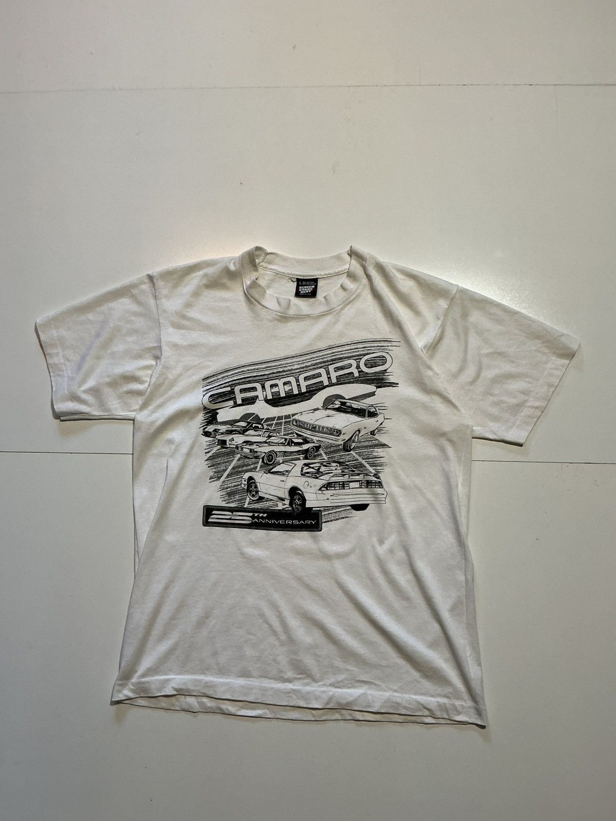 Vintage VTG 1992 Screen Stars Chevy Camaro 25th Anniversary T-Shirt Size US L / EU 52-54 / 3 - 1 Thumbnail