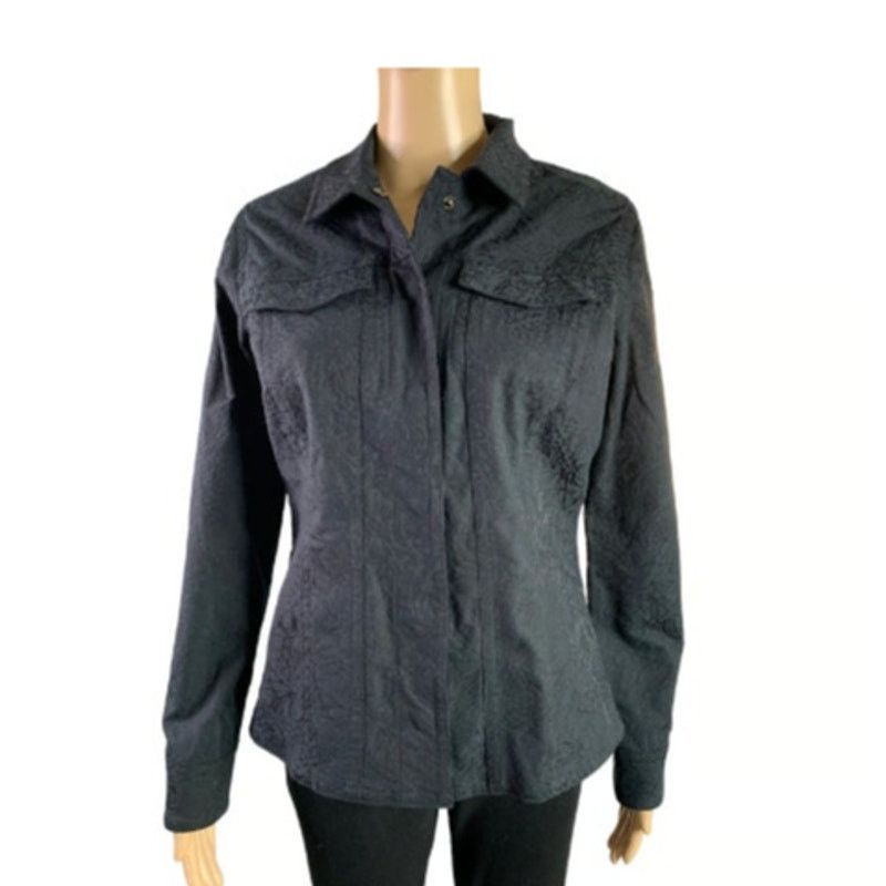 Chicos Chico's Women's Size 0 US 4 Mid-Length Jacket Black Size S / US 4 / IT 40 - 13 Thumbnail
