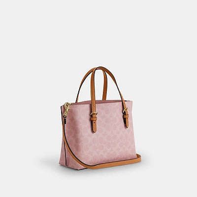 Coach NWT Coach Mollie Tote Bag 25 Signature Canvas With Charms Size ONE SIZE - 5 Thumbnail