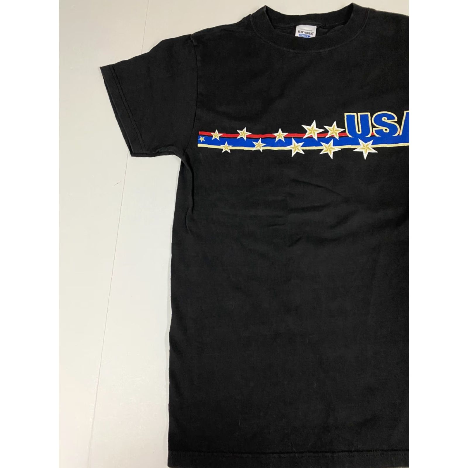 Tultex Tultex USA America Mens T-Shirt S Black Stars Graphic Crew Neck Short Sleeve Cotton 90s Vintage: No Mens Size US S / EU 44-46 / 1 - 3 Thumbnail
