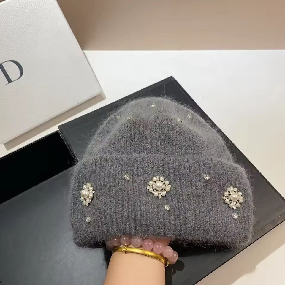 Japanese Brand Luxury Rhinestones Bennie Hat Size ONE SIZE - 1 Thumbnail