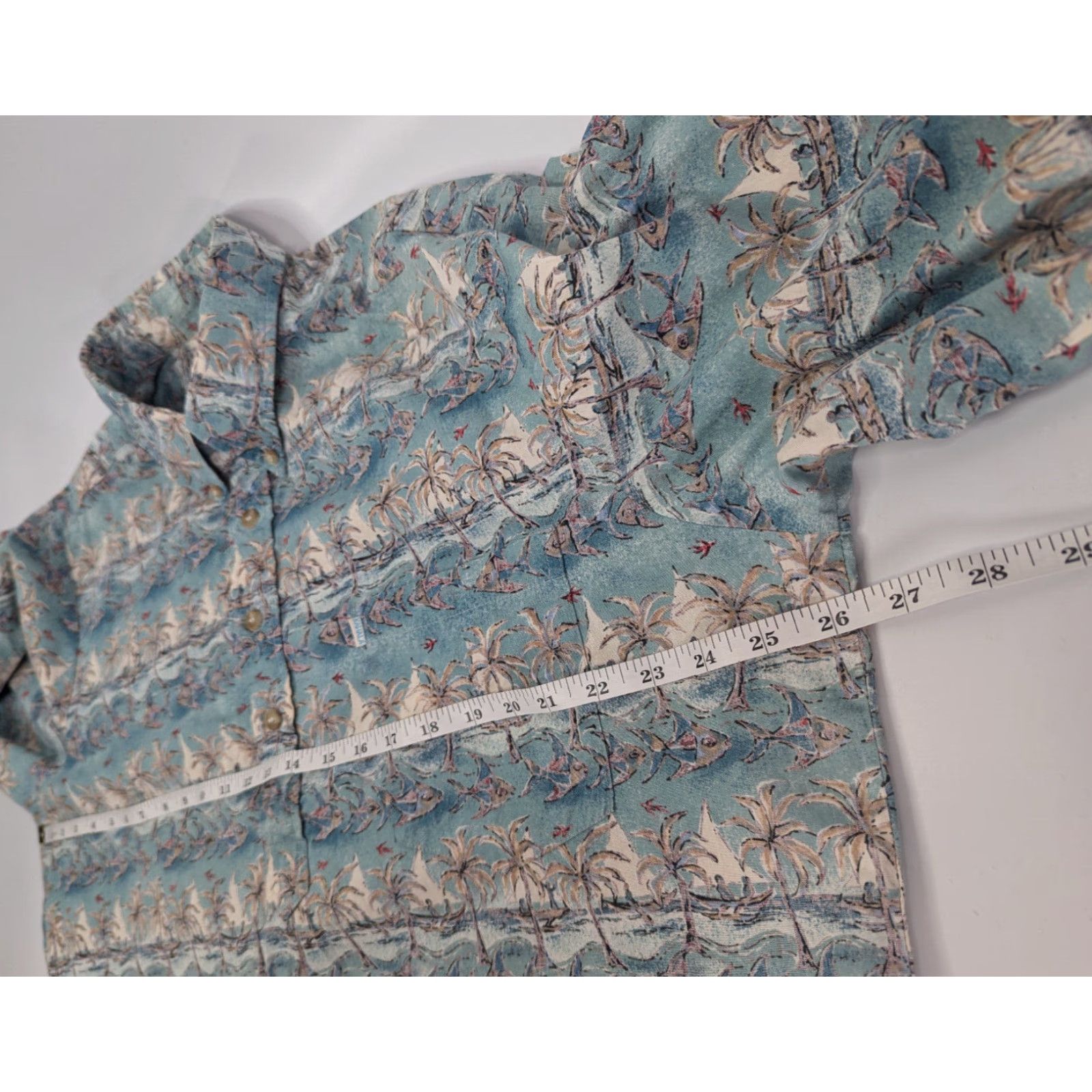 Vintage VINTAGE Kahala Shirt Mens XL Cotton Fish Palm Tree Hawaiian Island 1/4 Button Size US XL / EU 56 / 4 - 5 Thumbnail