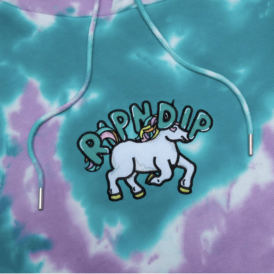 RIPNDIP Rare RIPNDIP “Nermland Hoodie” in Purple / Teal Tie Dye Size US S / EU 44-46 / 1 - 5 Thumbnail