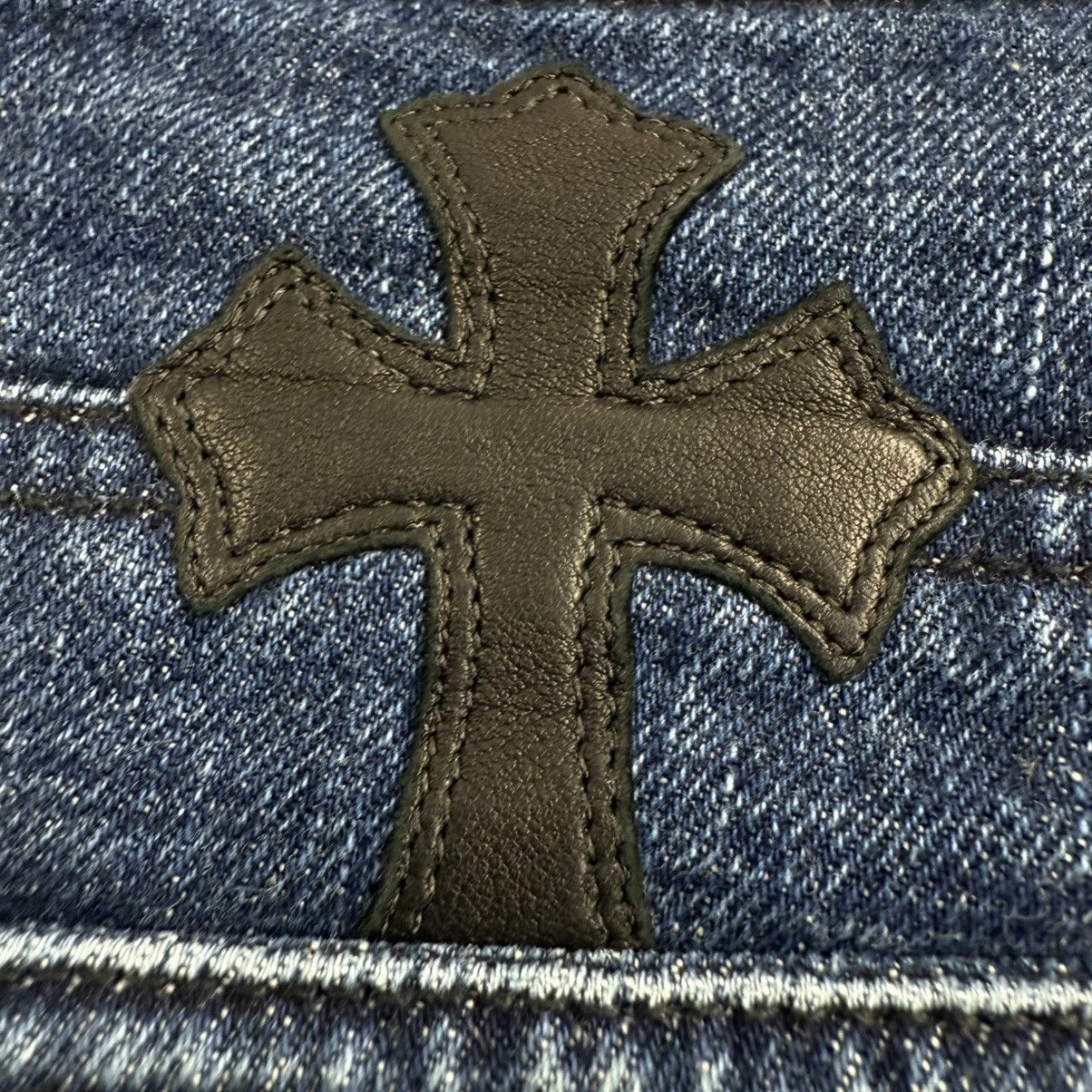 Chrome Hearts Chrome Hearts Turbo Diesel Cross Patch Jean Shorts Size US 29 - 6 Thumbnail