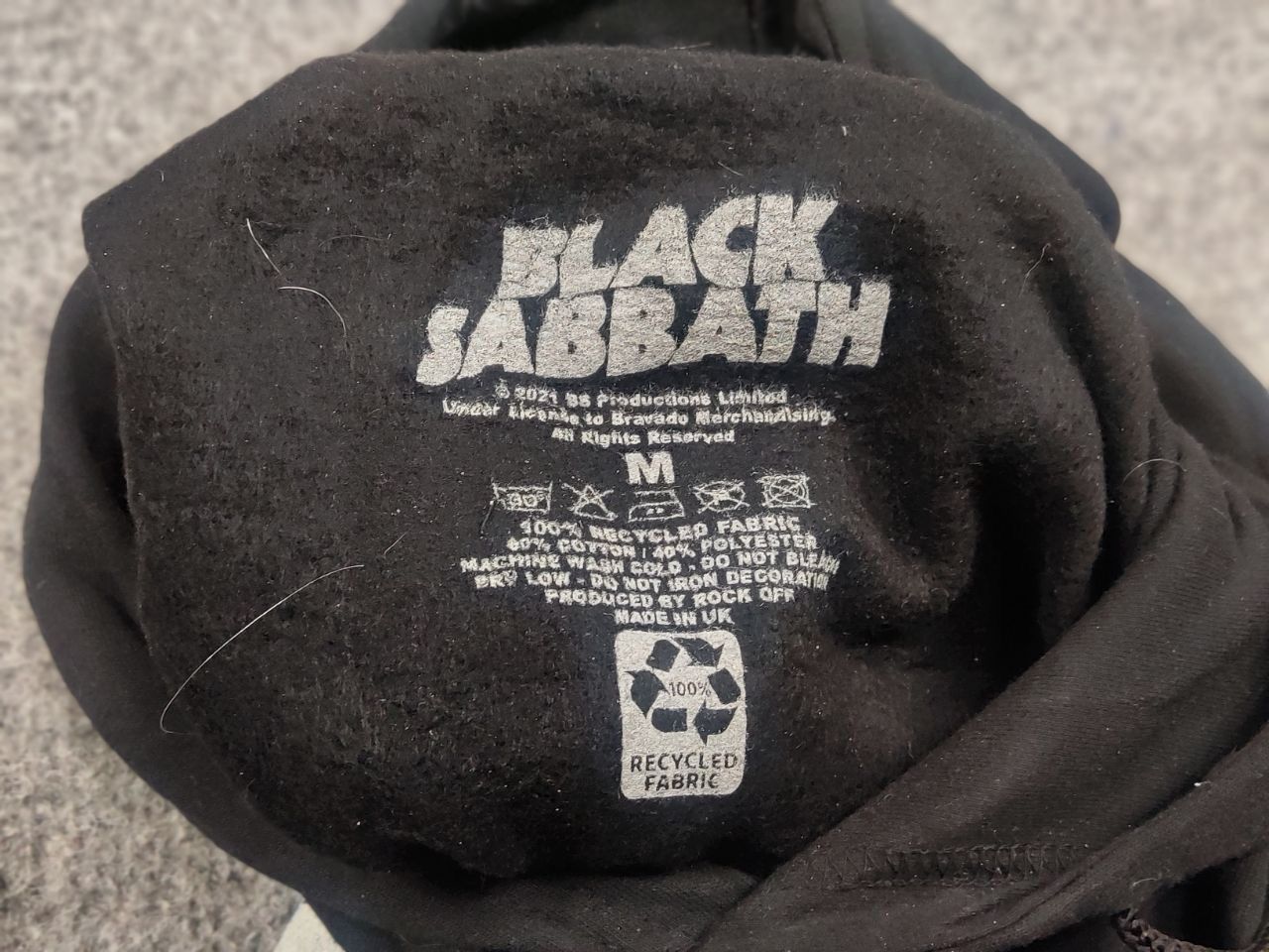 Black Sabbath Black Sabbath plus support Vintage Band Logo Black Hoodie Size US M / EU 48-50 / 2 - 10 Thumbnail