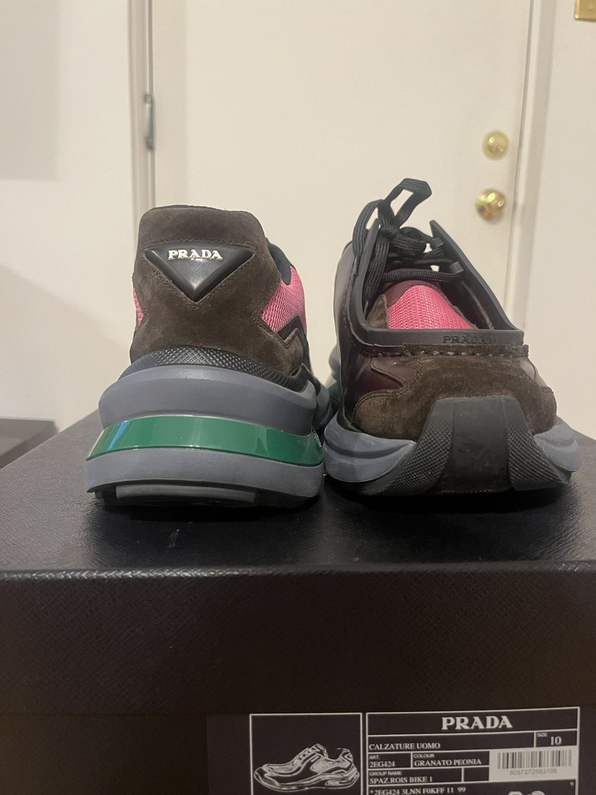 Prada Prada Systeme Brushed Leather Derby Sneakers Sz UK 10 US 11 Size US 11 / EU 44 - 8 Thumbnail