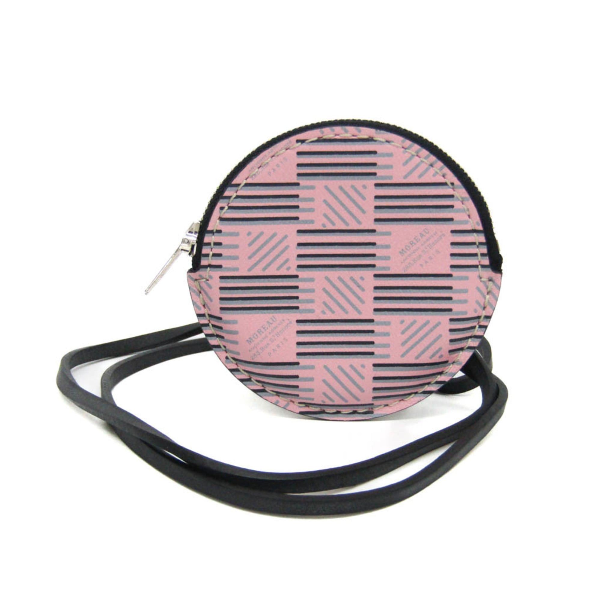 Other Moreau Women,Men Leather Coin Purse/coin Case Black,Pink Size ONE SIZE - 1 Thumbnail