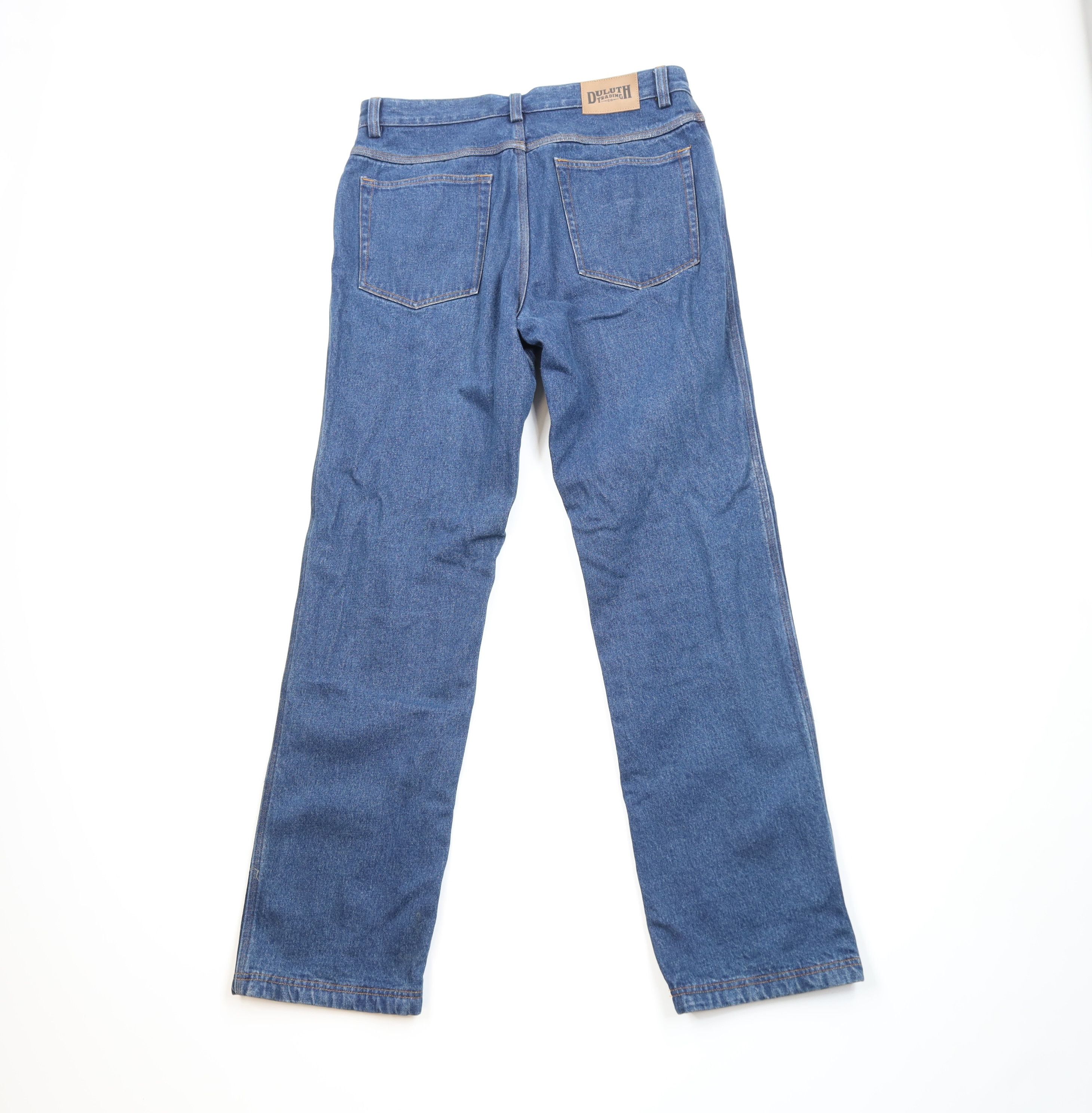 Duluth Trading Company Duluth Trading Co Flannel Lined Heavyweight Denim Jeans Size US 34 / EU 50 - 8 Thumbnail