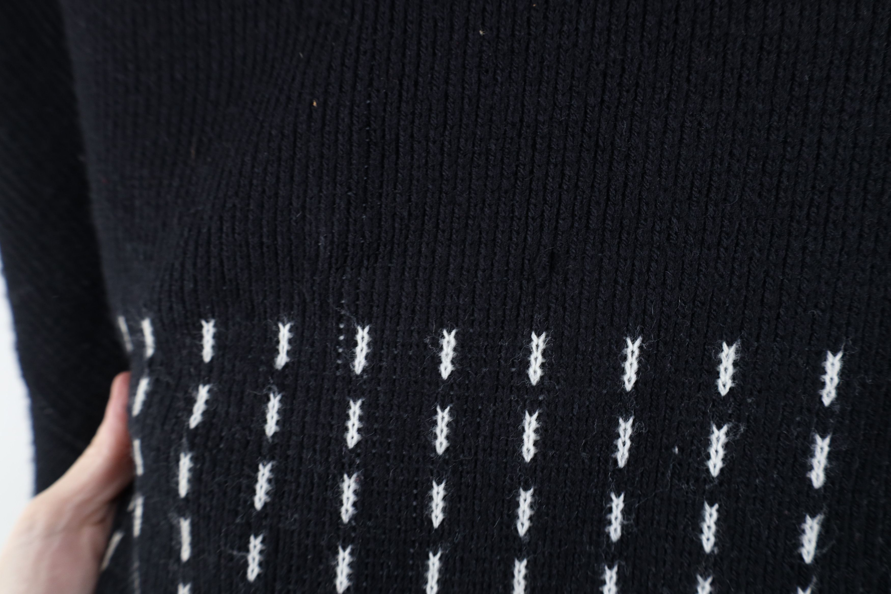 Vintage Vintage 90s Streetwear Geometric Knit Crewneck Sweater USA Size US XXL / EU 58 / 5 - 9 Thumbnail