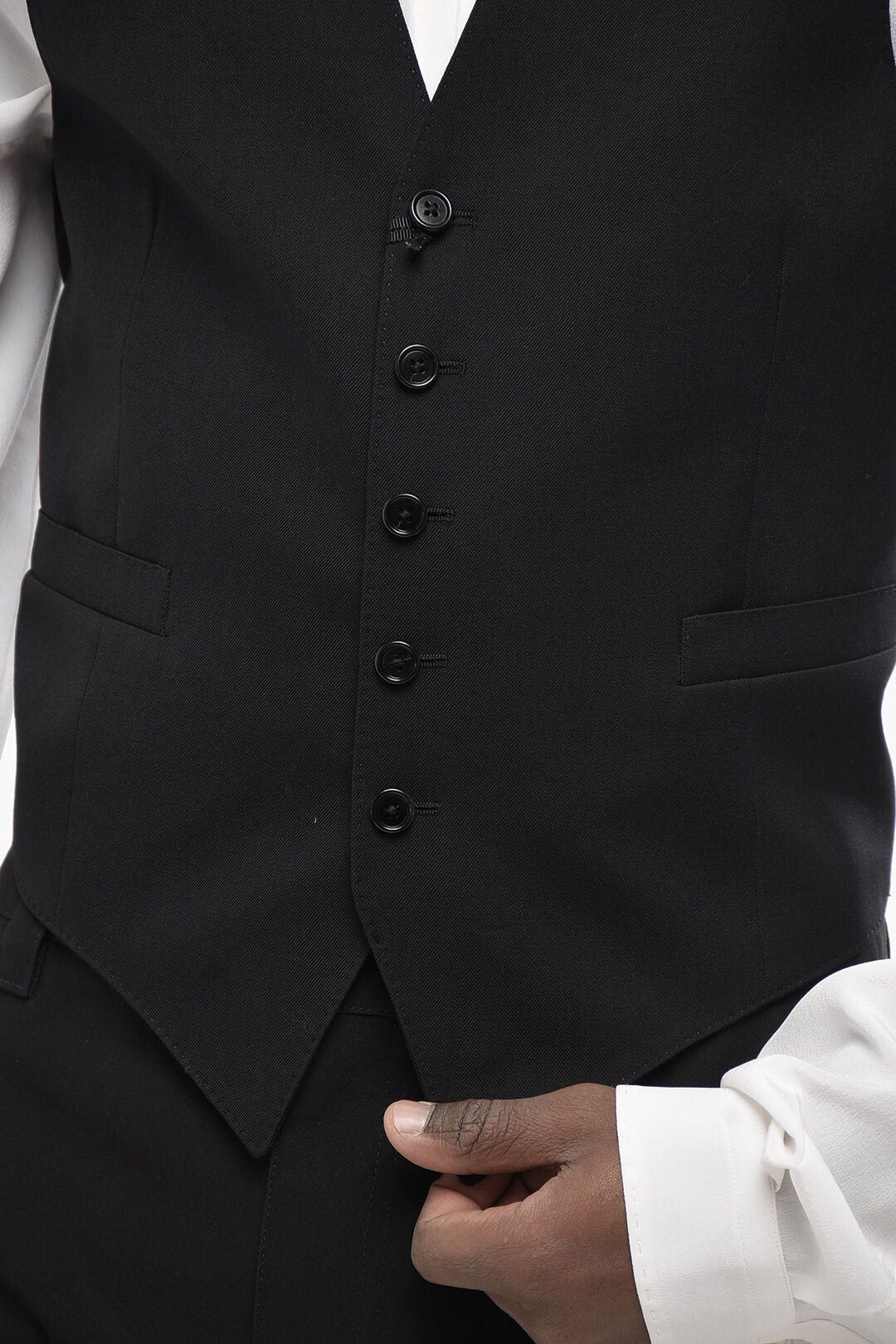 Celine og1mm0426 Wool Waistcoat in Black Size US M / EU 48-50 / 2 - 3 Thumbnail