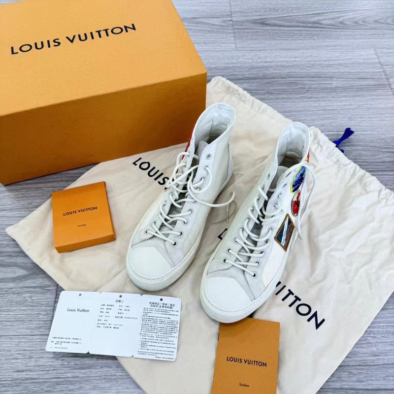 Louis Vuitton Louis Vuitton Casual High-Top Sneakers 0079 Size US 8 / IT 38 - 1 Thumbnail
